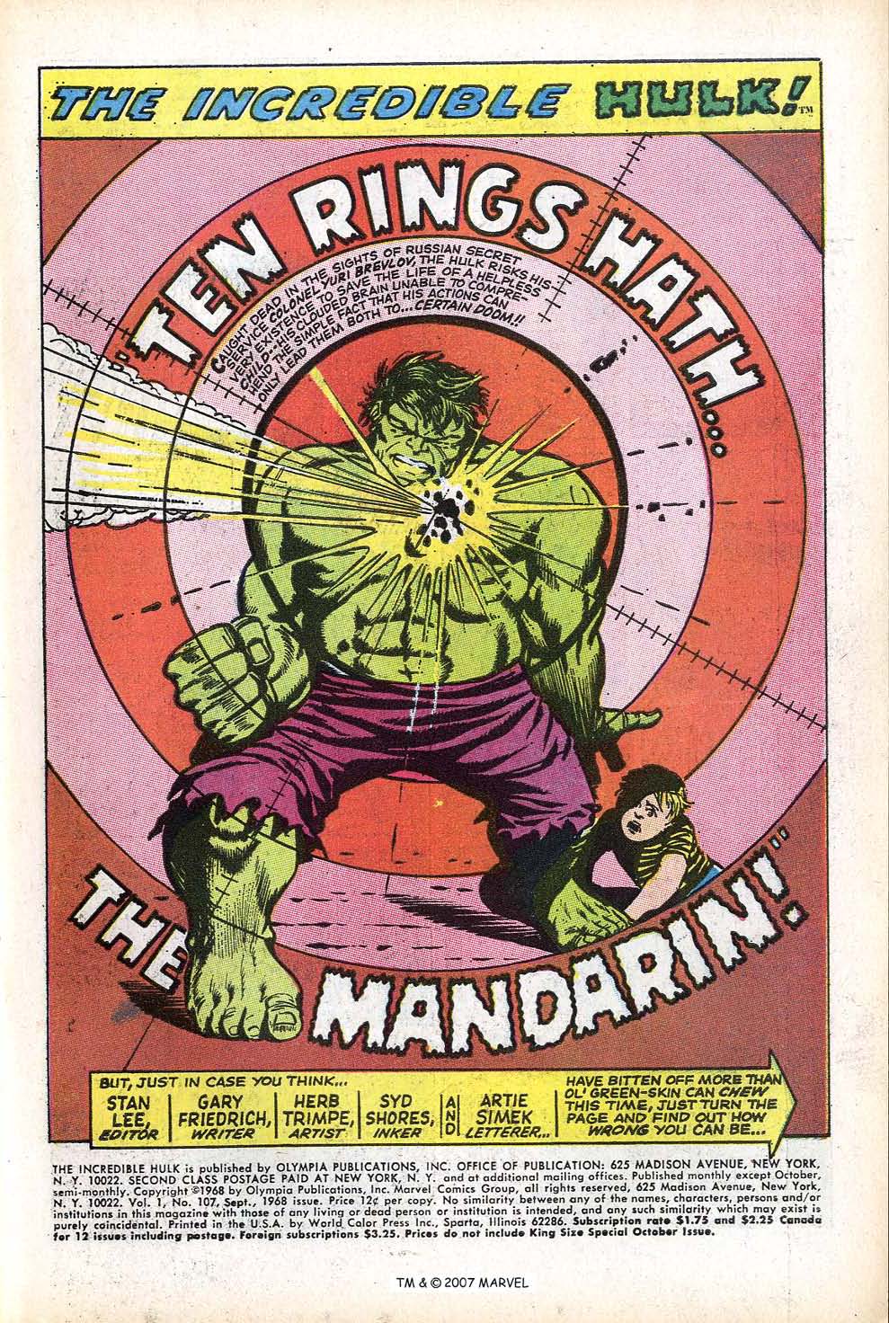 Read online The Incredible Hulk (1968) comic -  Issue #107 - 3