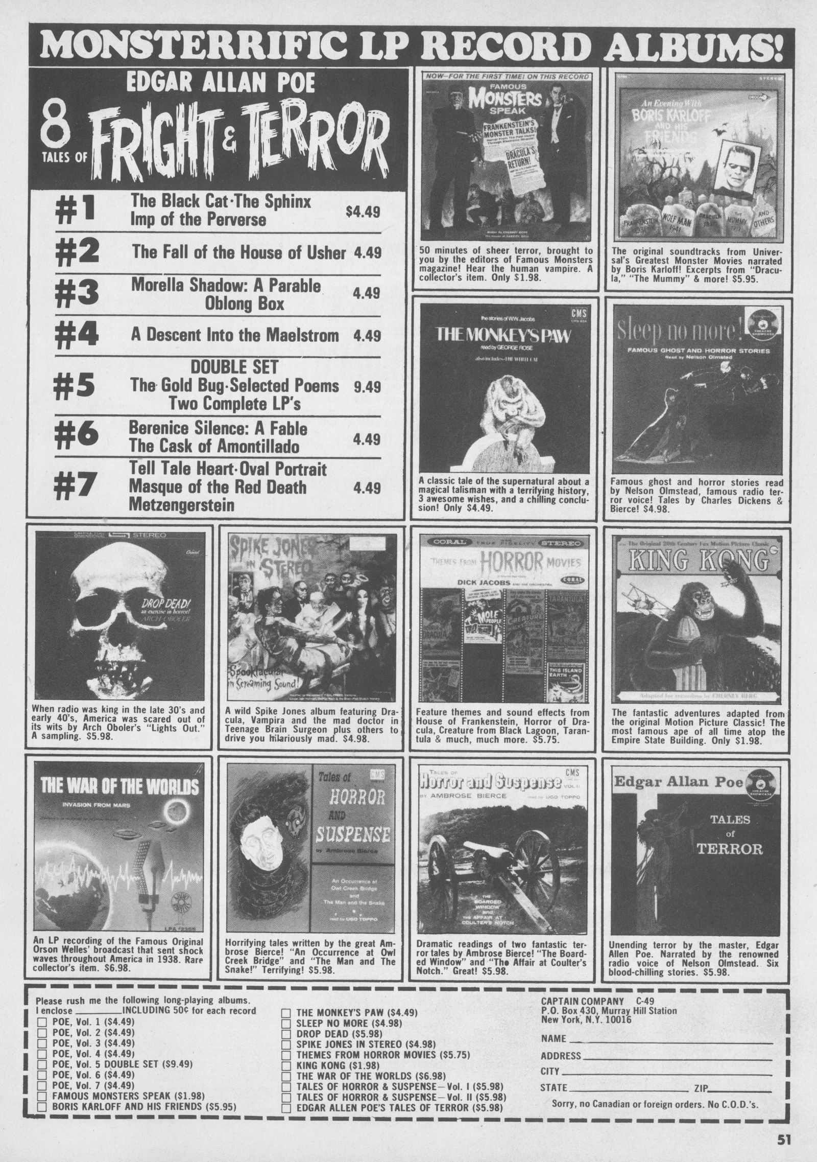 Read online Creepy (1964) comic -  Issue #49 - 51