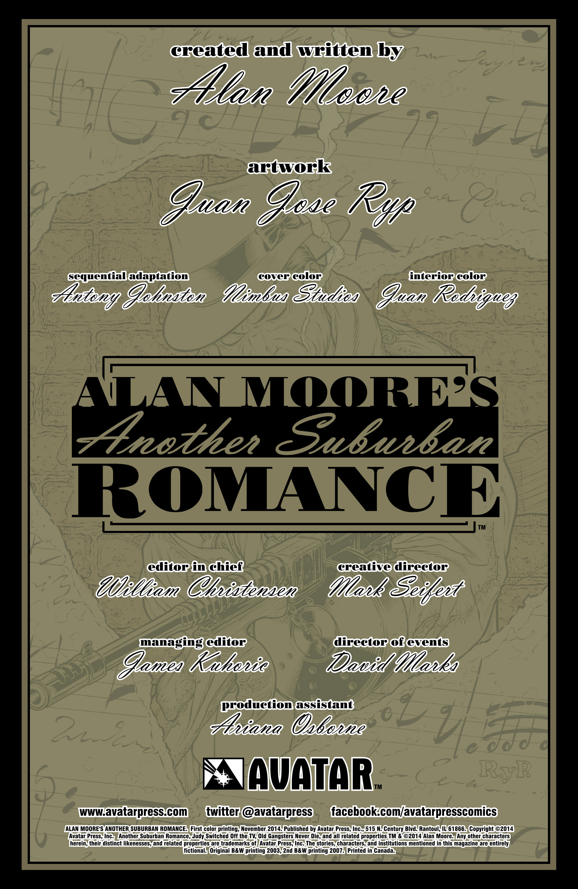 Read online Alan Moore's Another Suburban Romance comic -  Issue #Alan Moore's Another Suburban Romance Full - 3