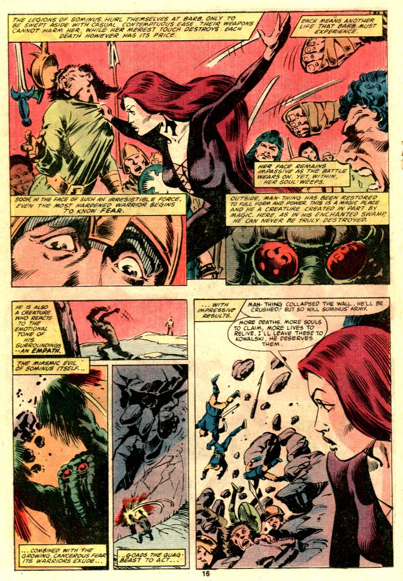 Read online Man-Thing (1979) comic -  Issue #11 - 13