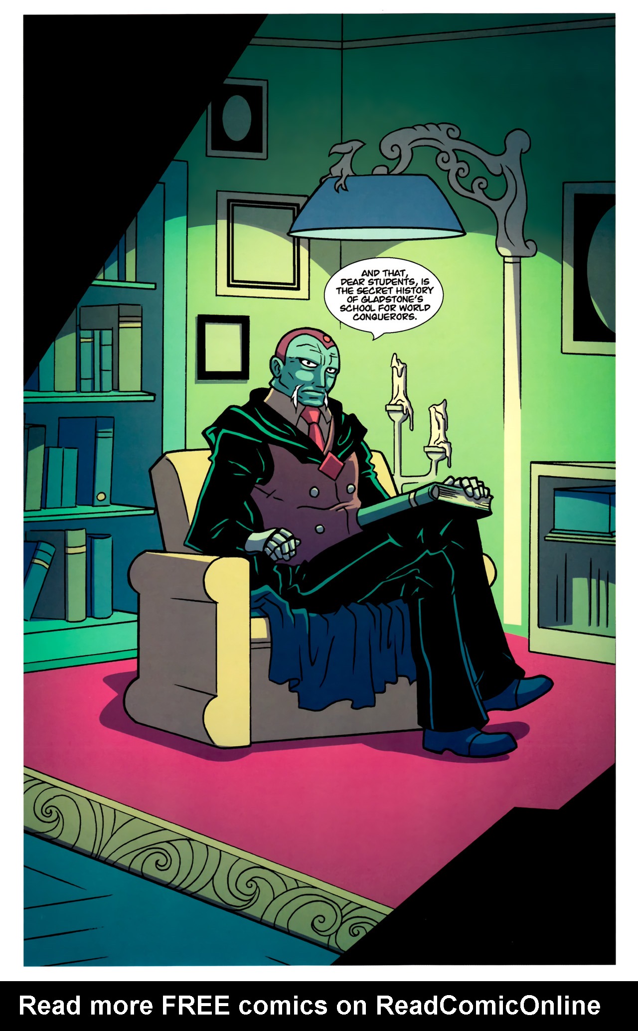 Read online Gladstone's School for World Conquerors (2011) comic -  Issue #1 - 10