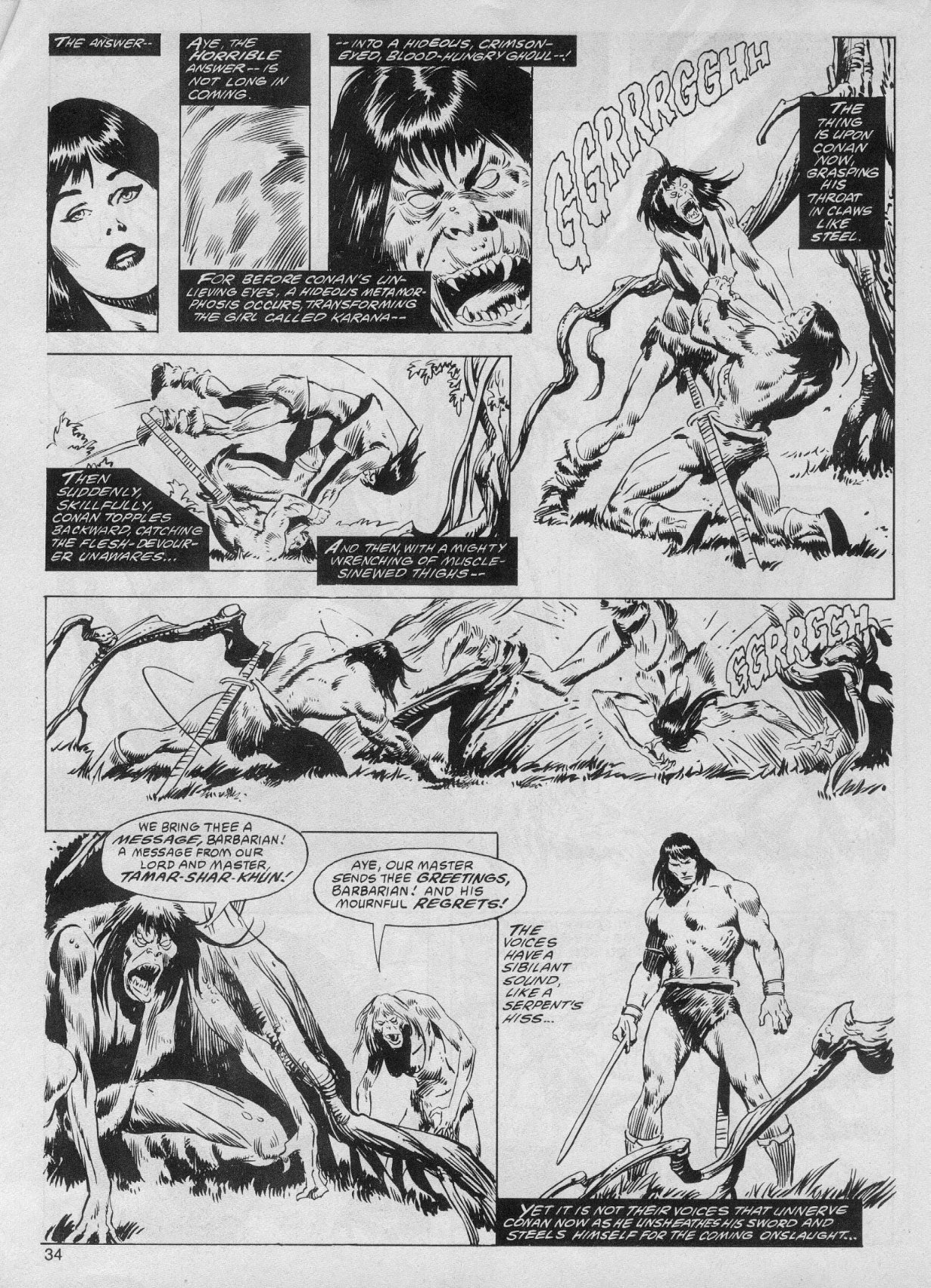 Read online The Savage Sword Of Conan comic -  Issue #61 - 34
