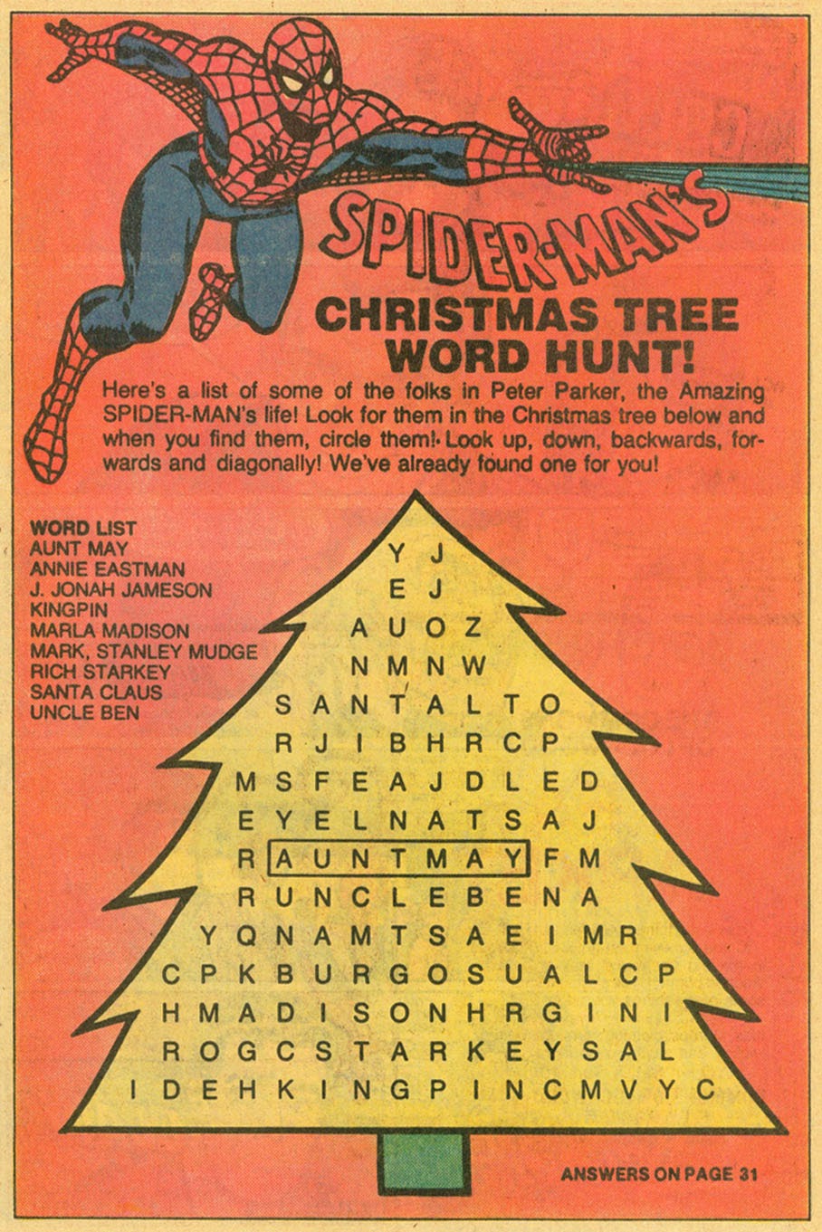 Read online Spider-Man: Christmas in Dallas (Dallas Times Herald Giveaway) comic -  Issue # Full - 29