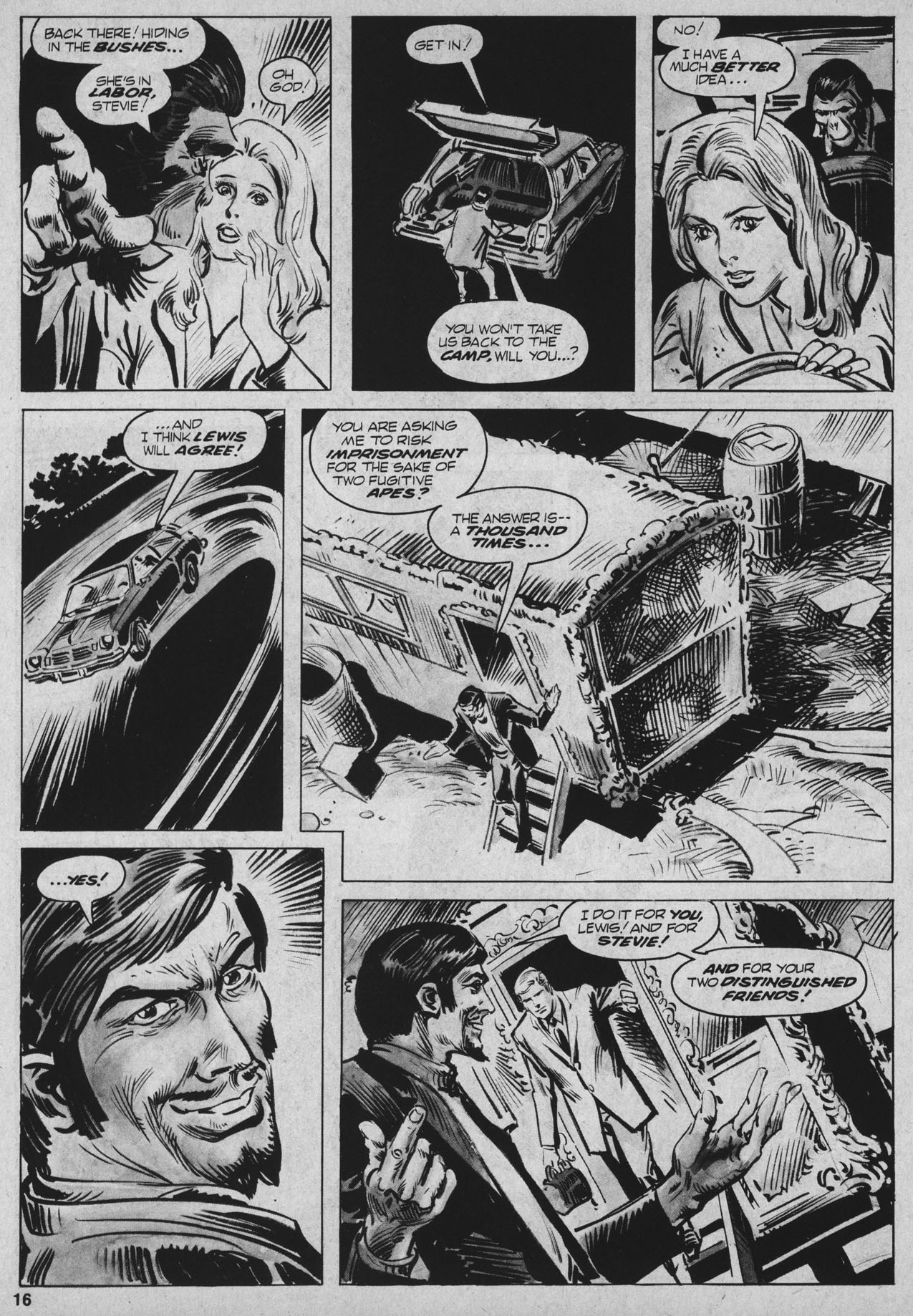 Read online Planet of the Apes comic -  Issue #16 - 16