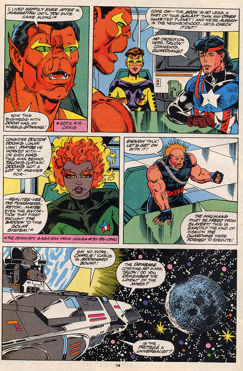 Read online Guardians of the Galaxy (1990) comic -  Issue #40 - 11