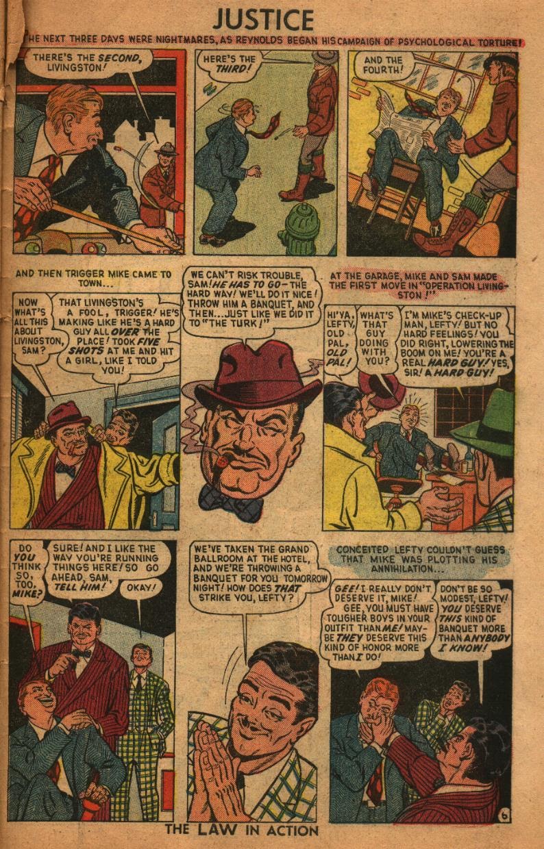 Read online Justice Comics (1948) comic -  Issue #6 - 47