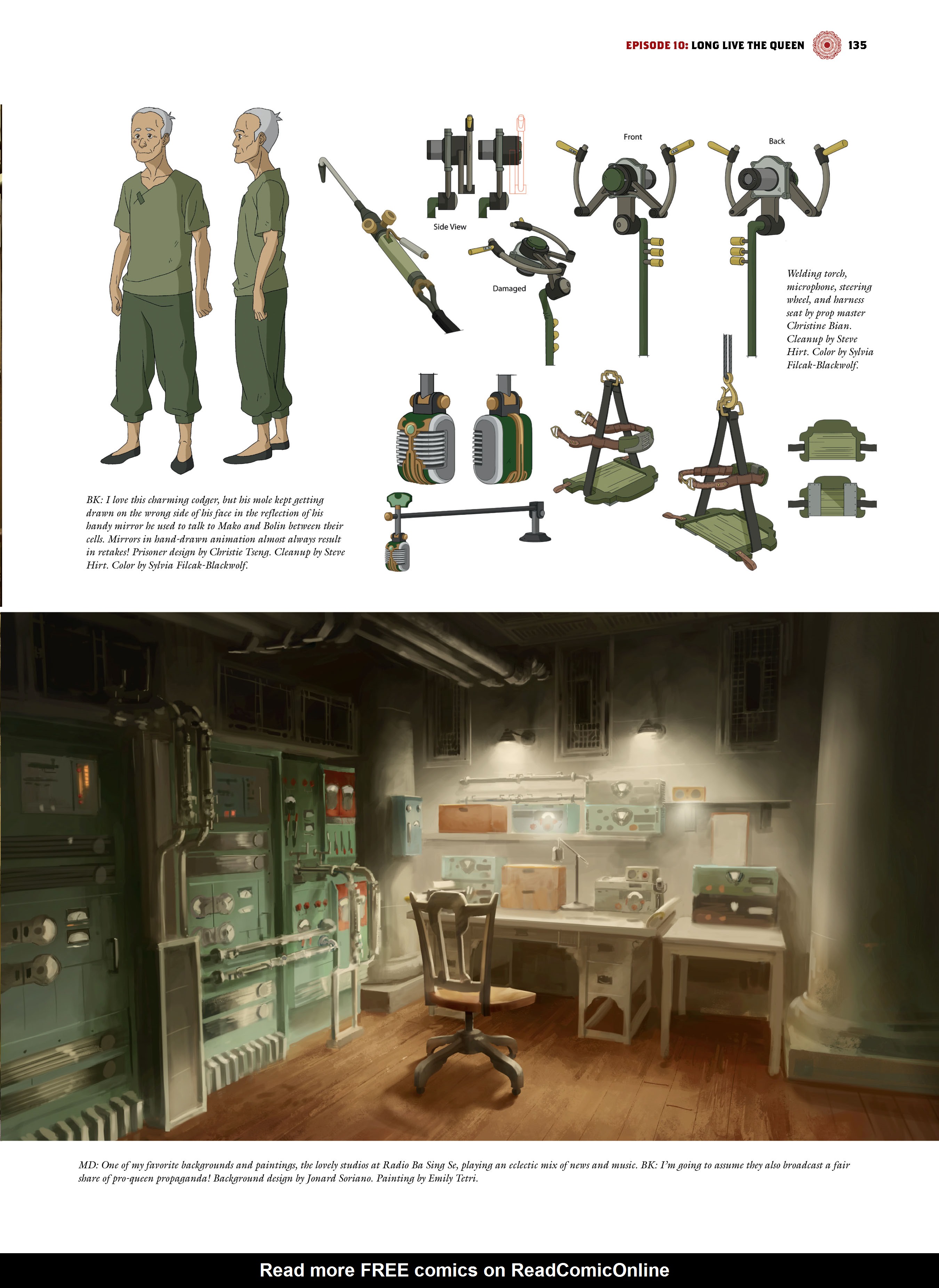 Read online The Legend of Korra: The Art of the Animated Series comic -  Issue # TPB 3 - 136