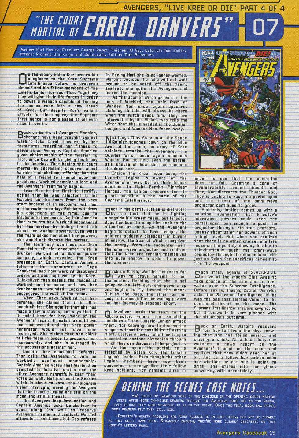 Read online Avengers: Casebook 1999 comic -  Issue # Full - 15