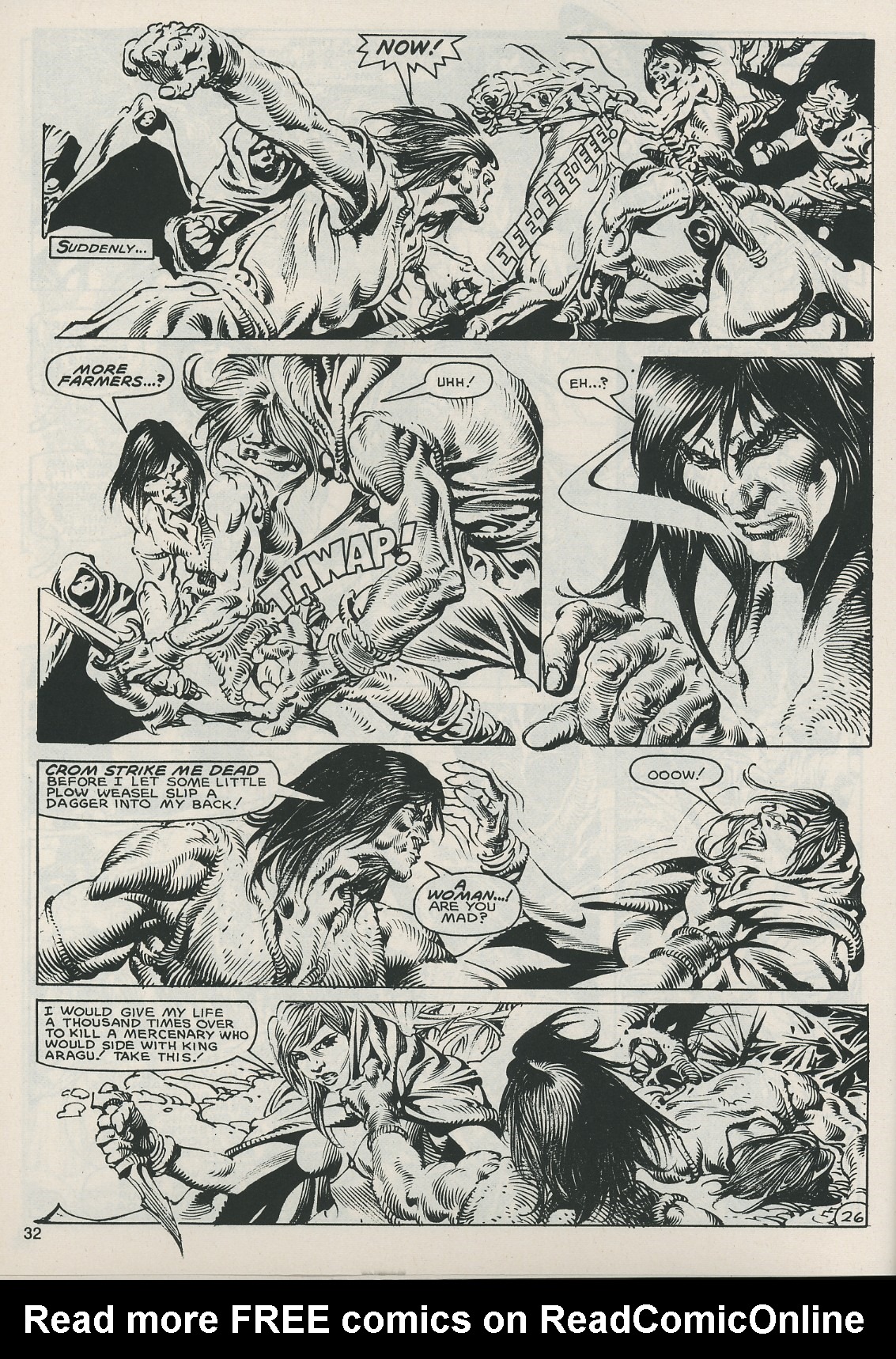 Read online The Savage Sword Of Conan comic -  Issue #121 - 32
