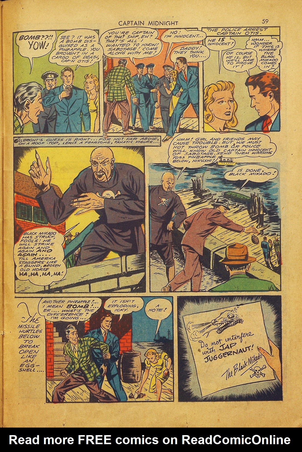 Read online Captain Midnight (1942) comic -  Issue #2 - 58