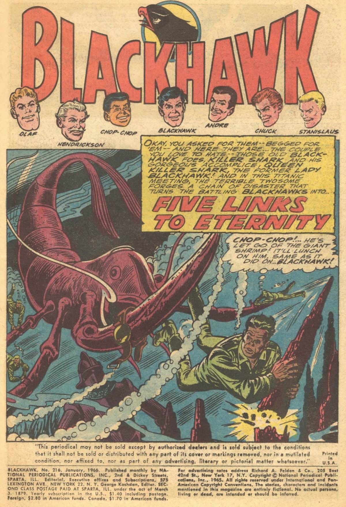 Read online Blackhawk (1957) comic -  Issue #216 - 3