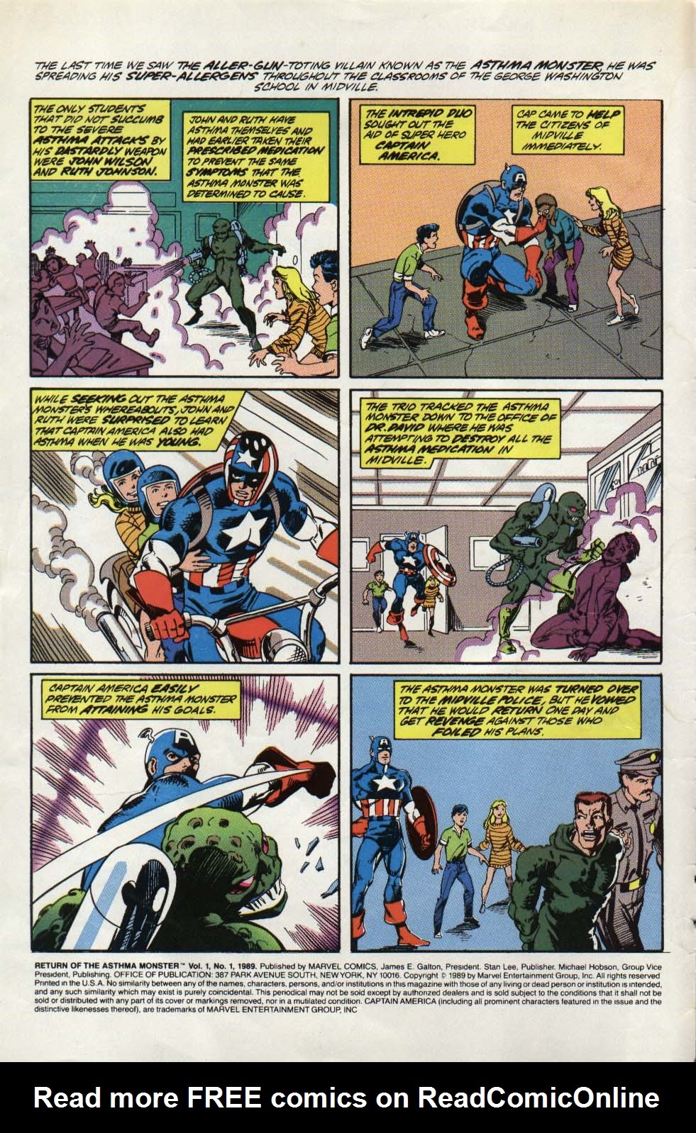 Read online Return of the Asthma Monster comic -  Issue # Full - 2