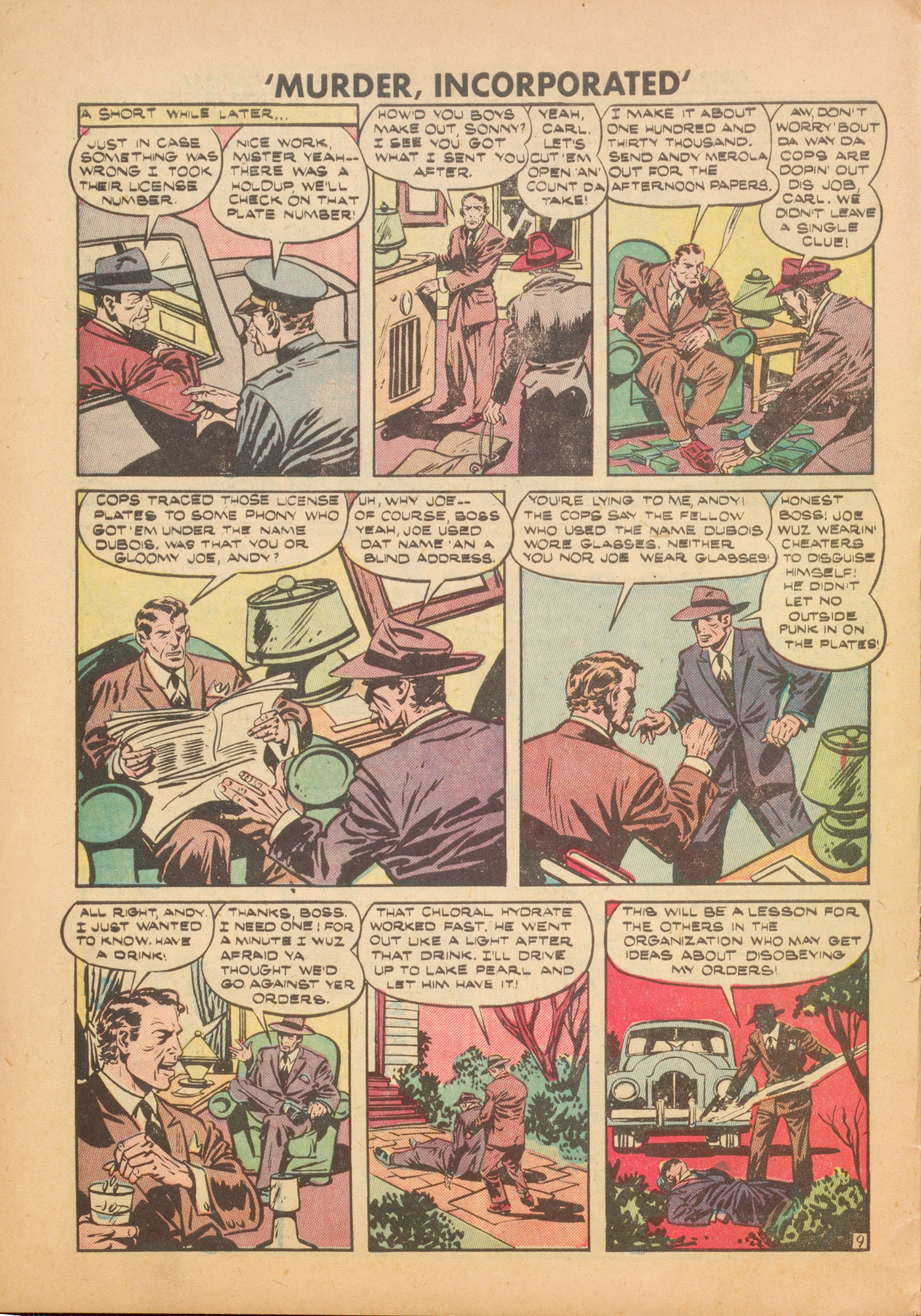 Read online Murder Incorporated (1948) comic -  Issue #5 - 10