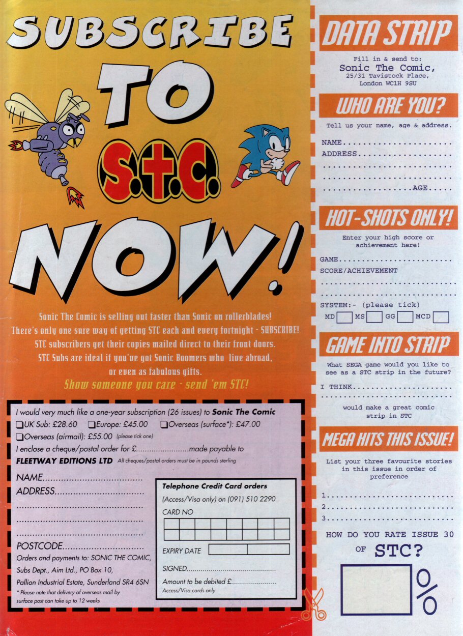 Read online Sonic the Comic comic -  Issue #30 - 32