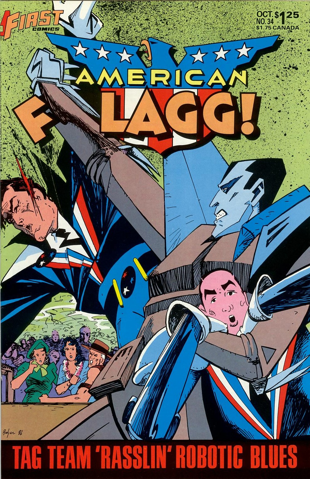 Read online American Flagg! comic -  Issue #34 - 1