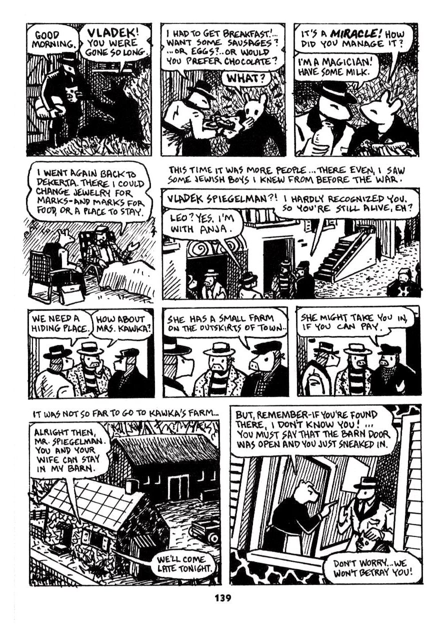 Read online Maus: A Survivor's Tale comic -  Issue # TPB 1 - 131