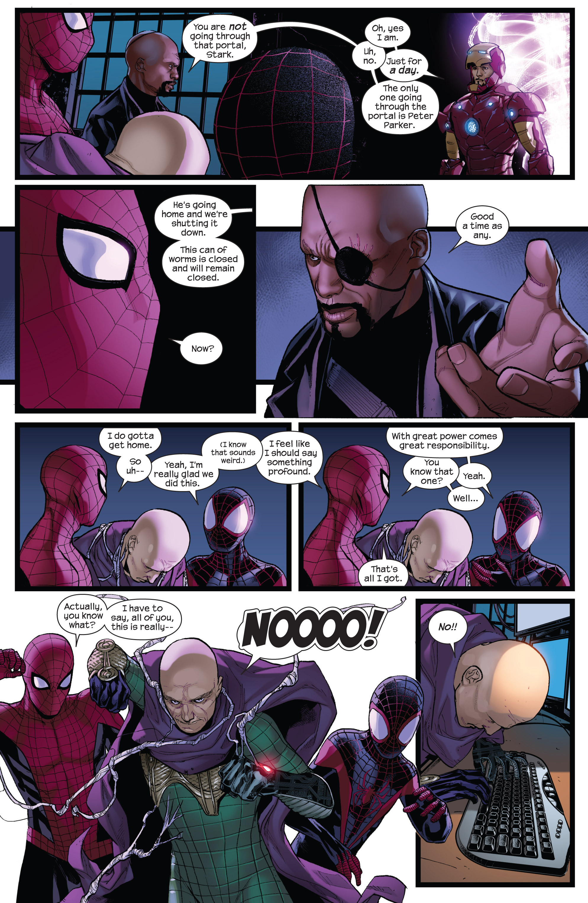 Read online Spider-Men comic -  Issue #5 - 7