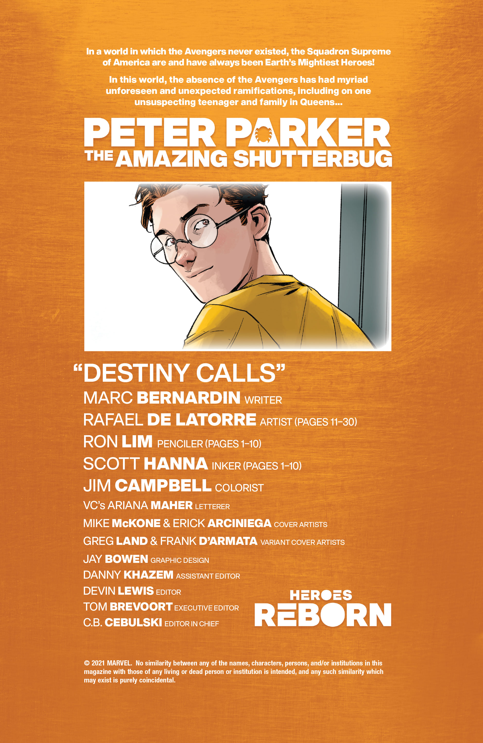 Read online Heroes Reborn: One-Shots comic -  Issue # Peter Parker, The Amazing Shutterbug - 12