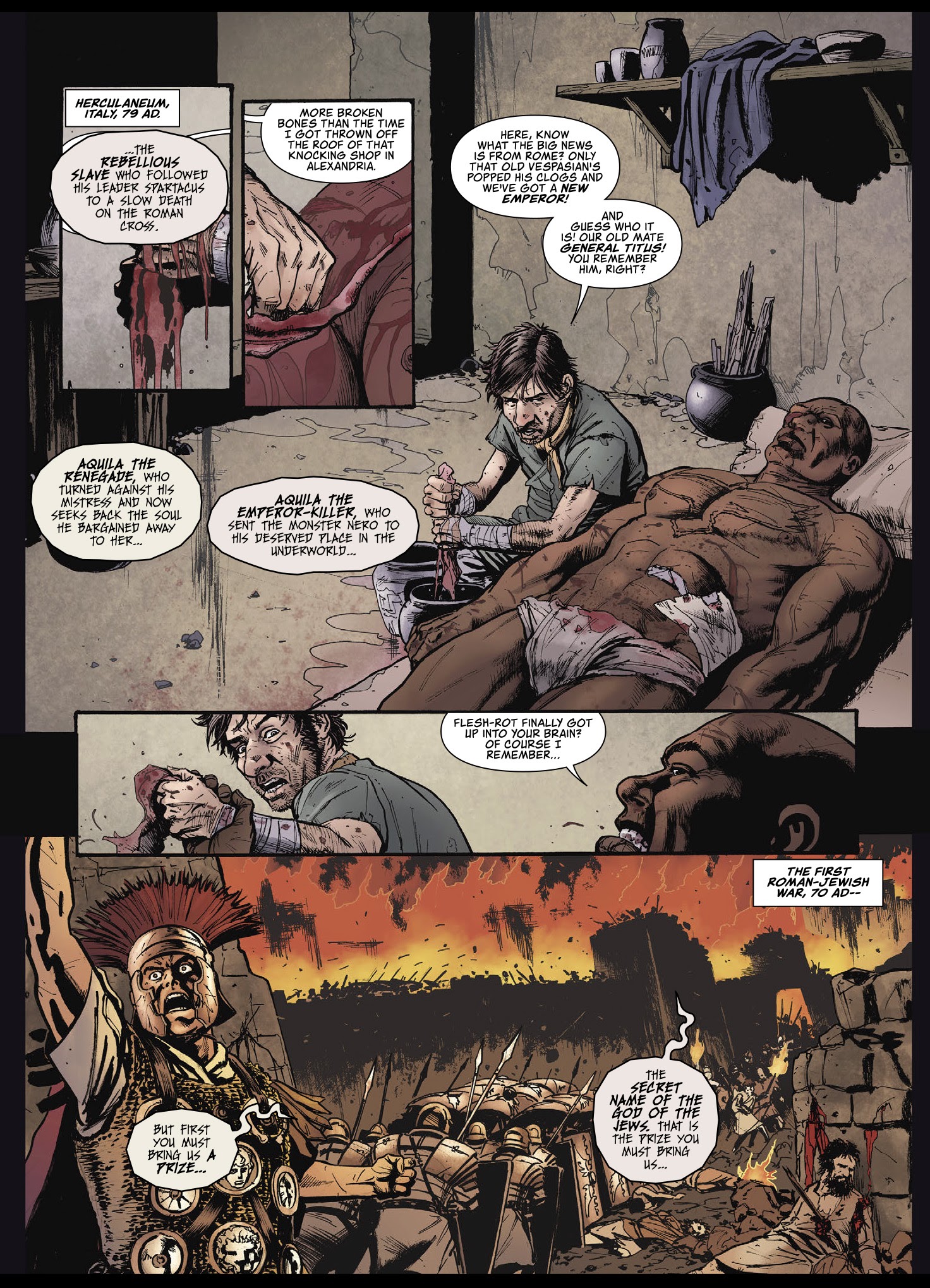 Read online Aquila: The Burning Fields comic -  Issue # TPB - 55