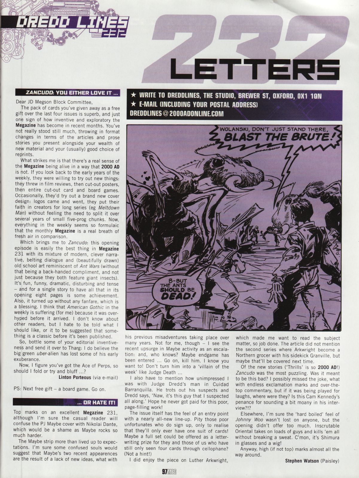 Read online Judge Dredd Megazine (Vol. 5) comic -  Issue #232 - 94