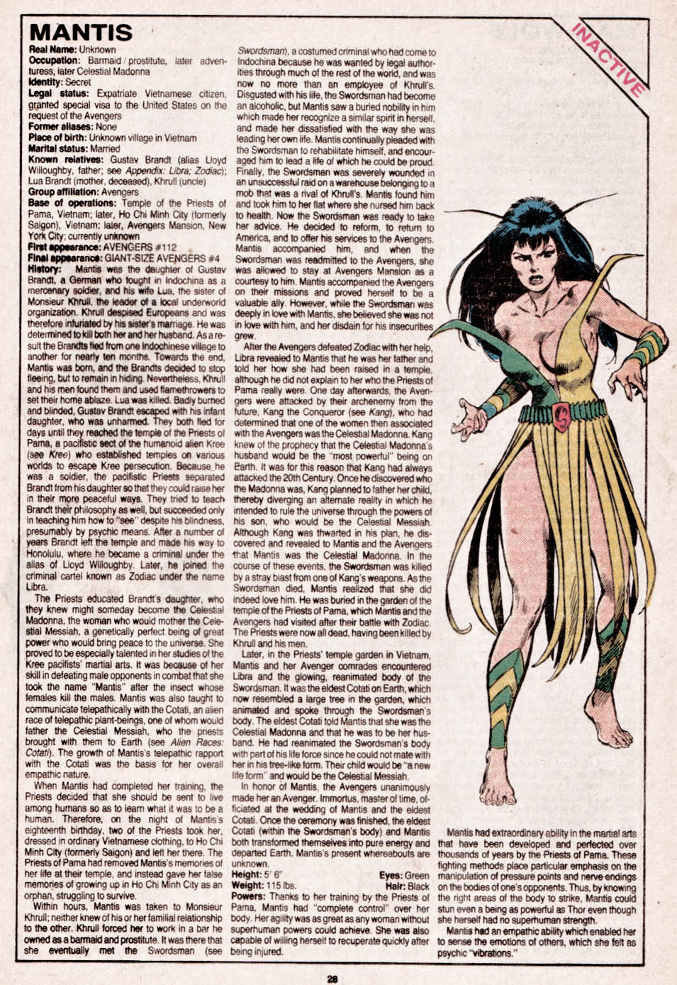 Read online The Official Handbook of the Marvel Universe comic -  Issue #13 - 29
