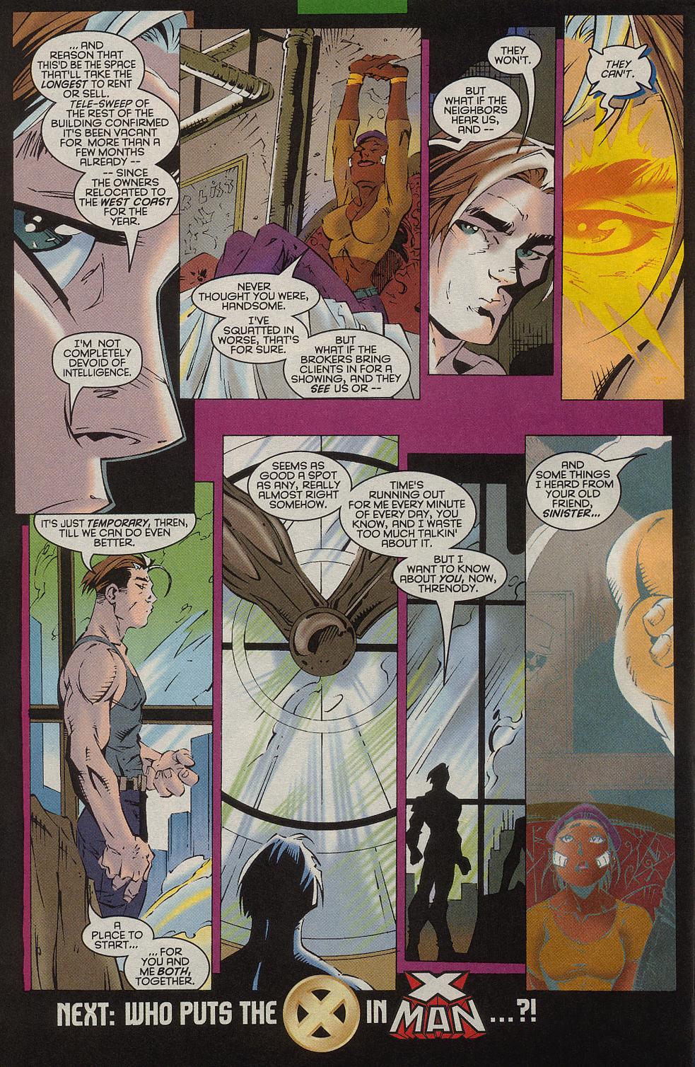 Read online X-Man comic -  Issue #22 - 20