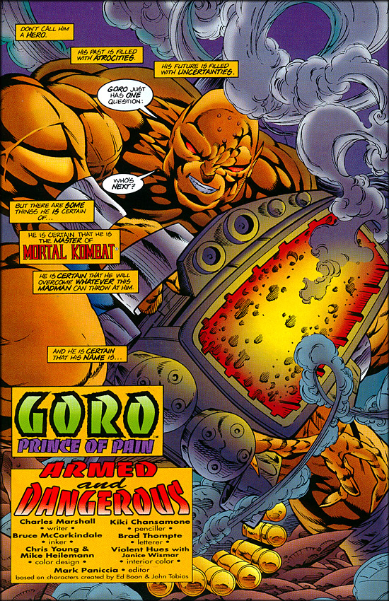 Read online Mortal Kombat: GORO, Prince of Pain comic -  Issue #3 - 4