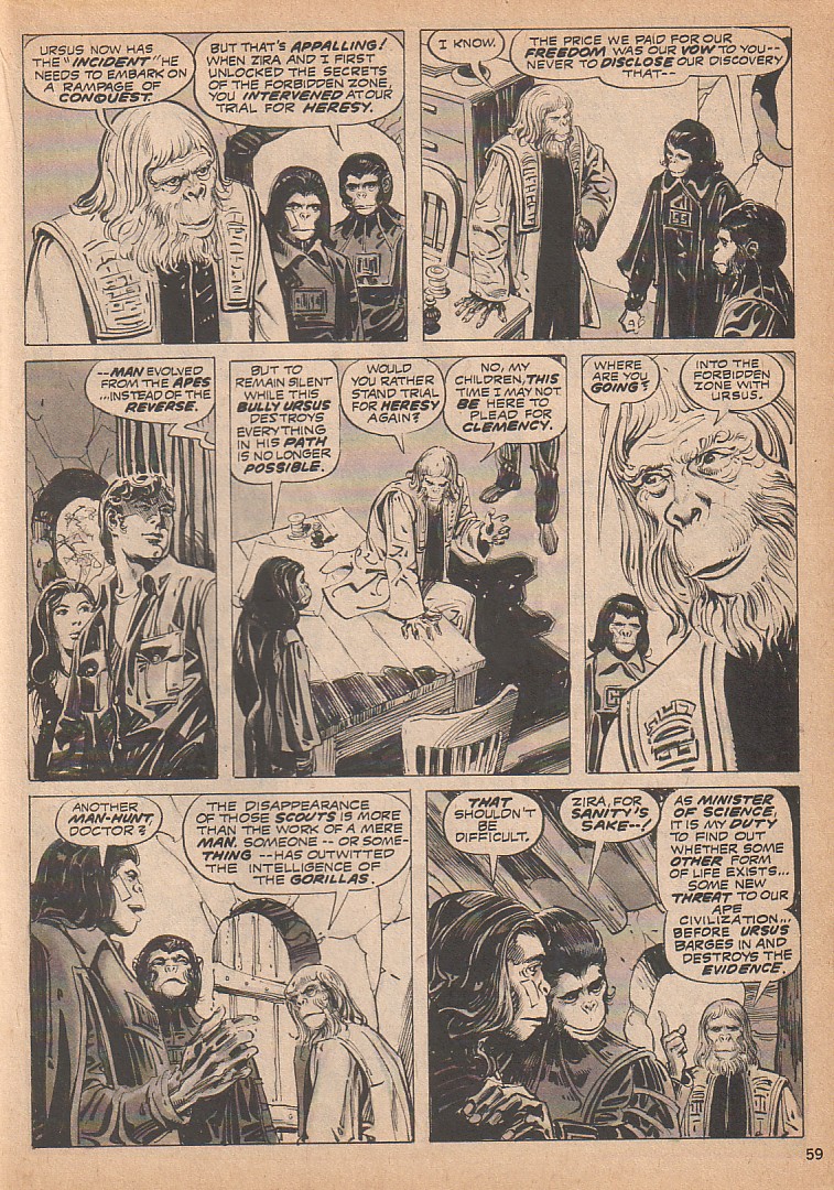 Read online Planet of the Apes comic -  Issue #7 - 59