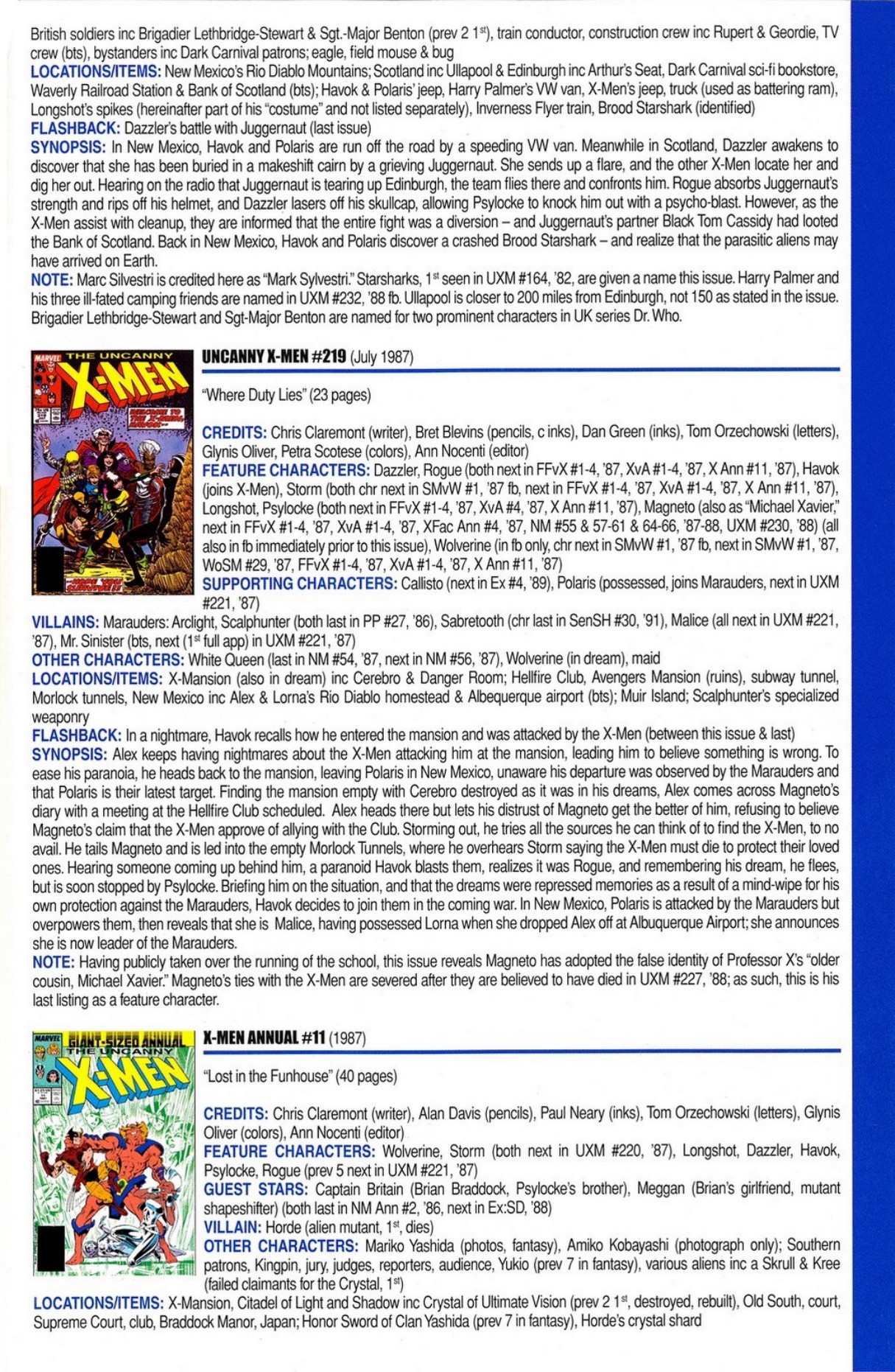 Read online Official Index to the Marvel Universe comic -  Issue #5 - 61