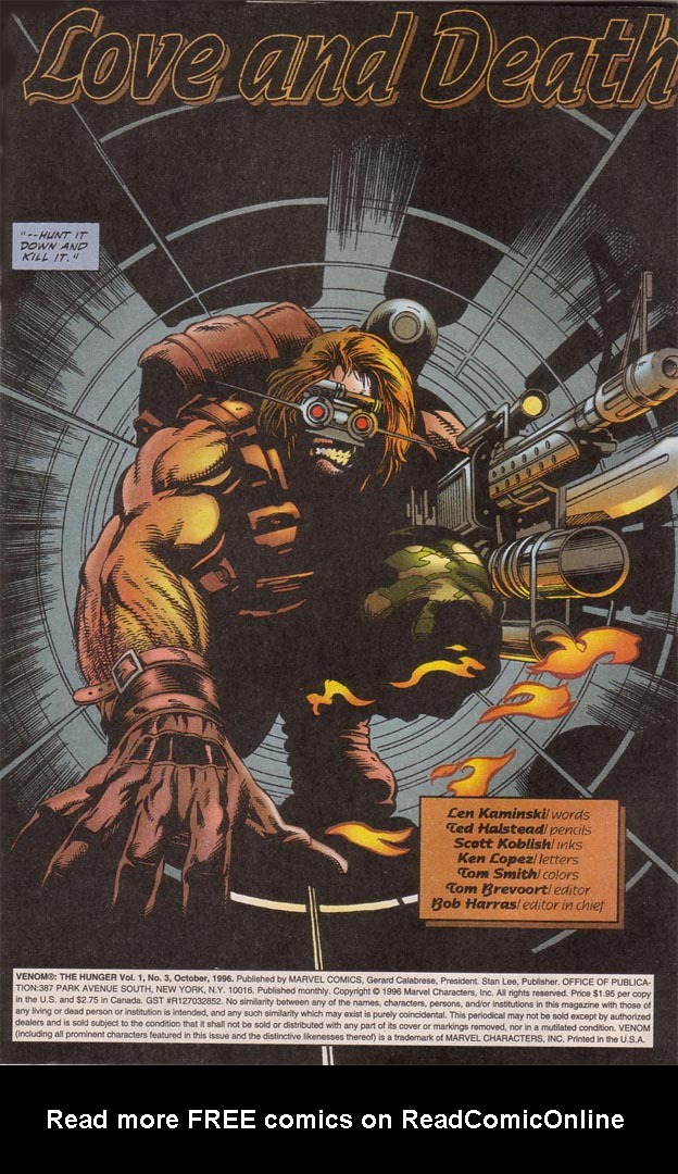 Read online Venom: The Hunger comic -  Issue #3 - 5