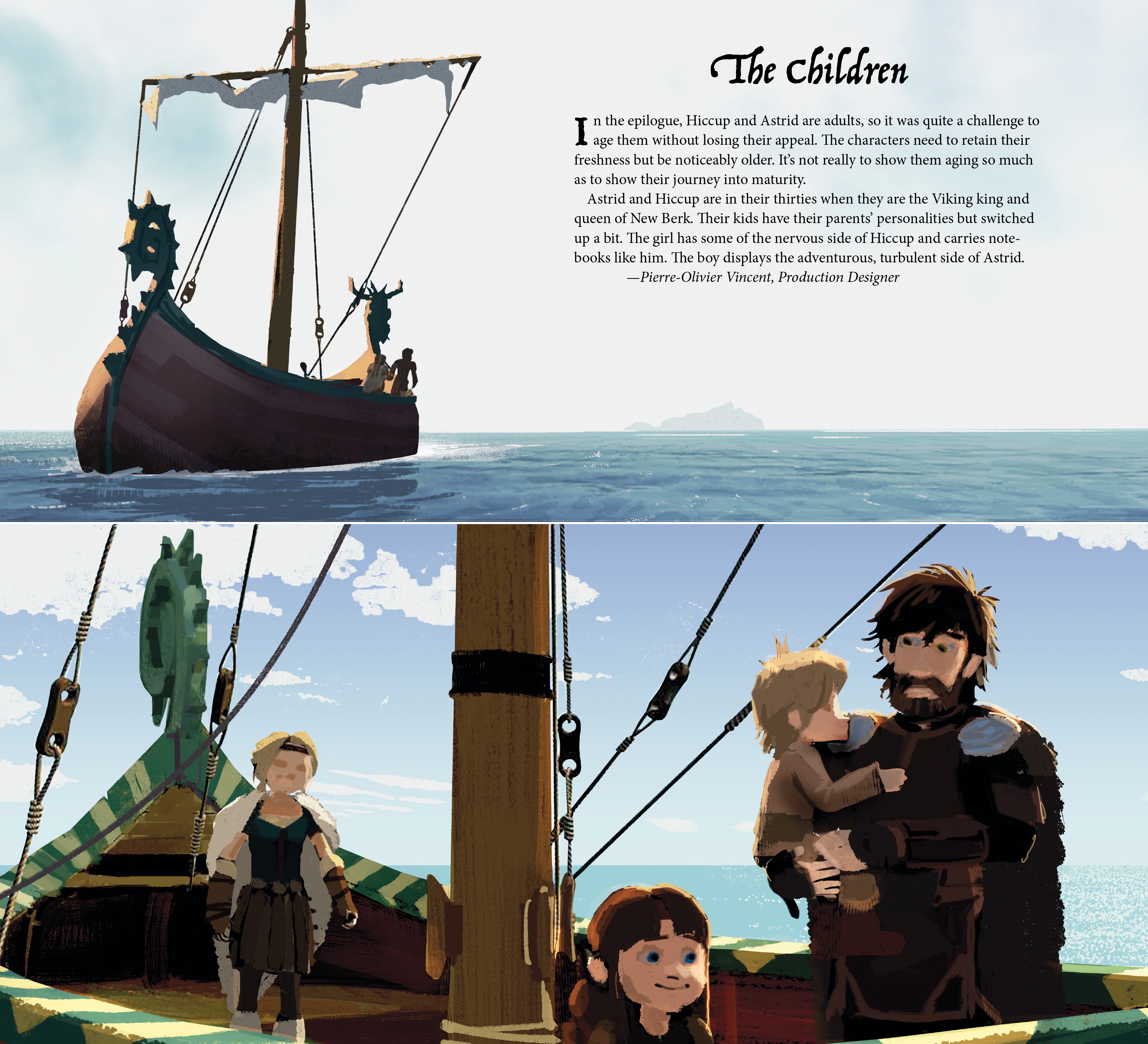 Read online The Art of How to Train Your Dragon: The Hidden World comic -  Issue # TPB - 129