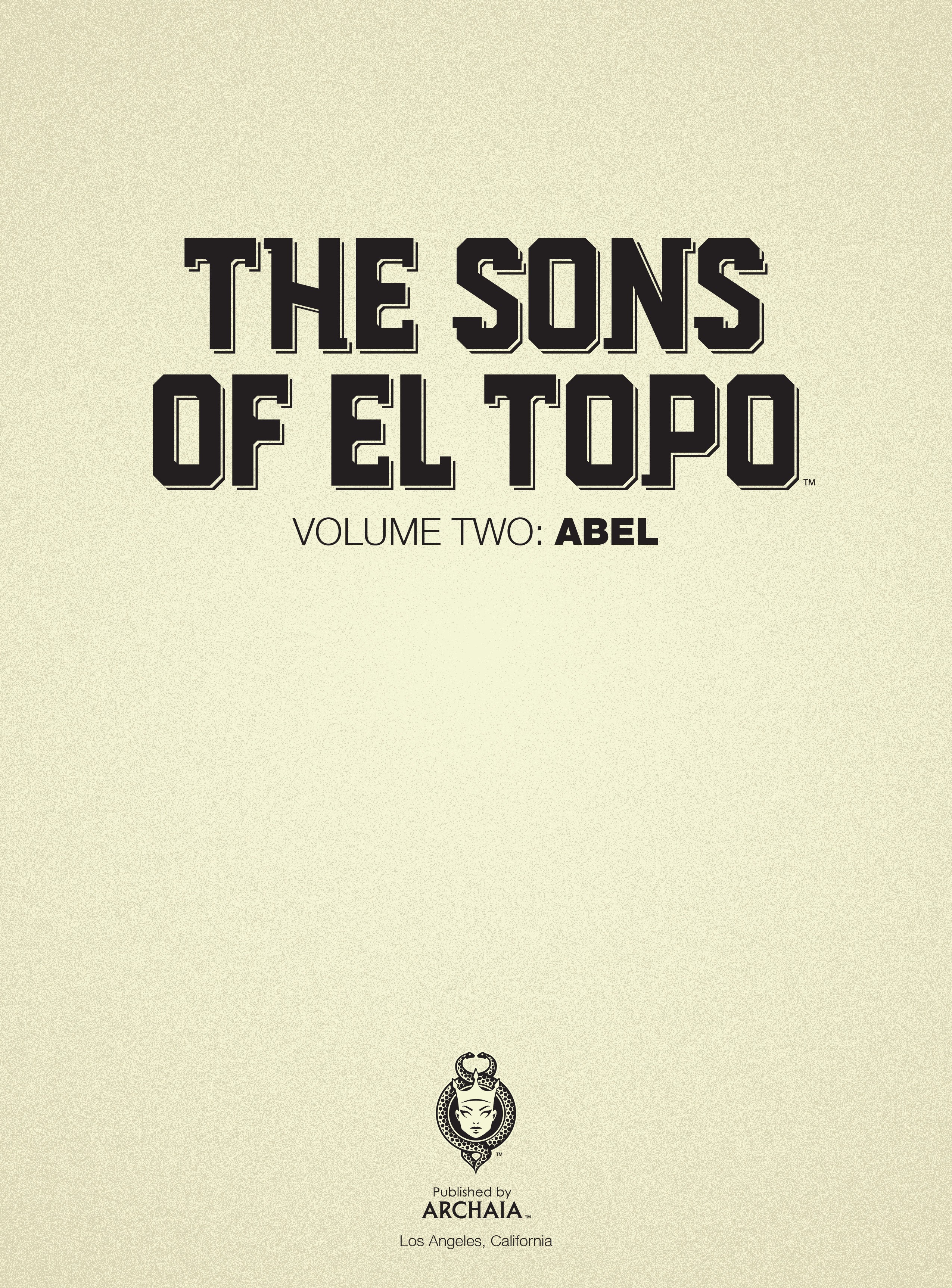 Read online The Sons of El Topo comic -  Issue # TPB 2 - 3