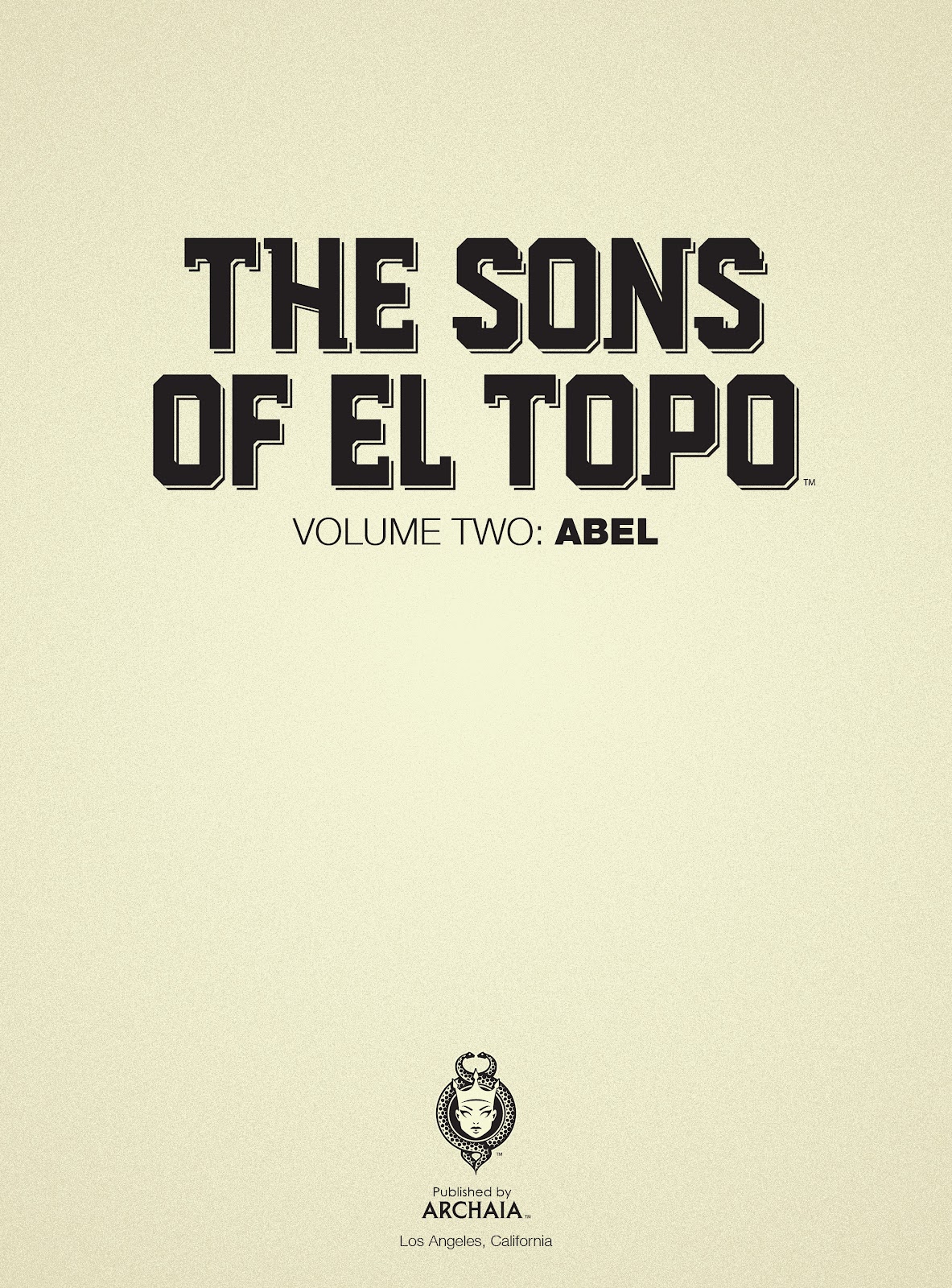 The Sons of El Topo issue TPB 2 - Page 3