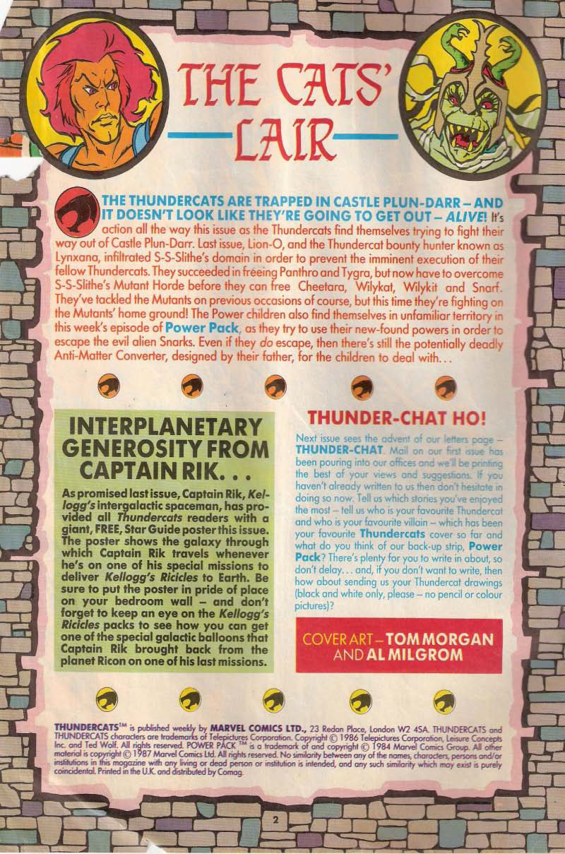 Read online ThunderCats (1987) comic -  Issue #6 - 2
