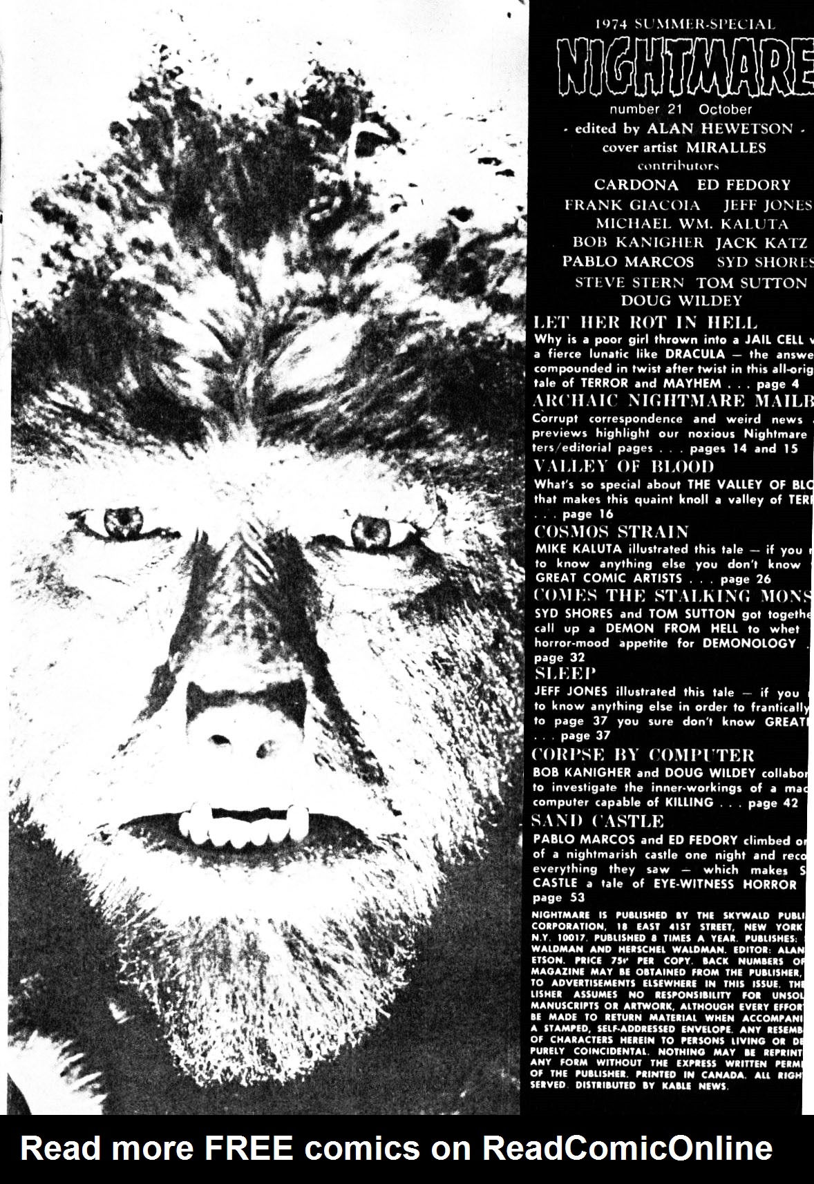 Read online Nightmare (1970) comic -  Issue #21 - 3