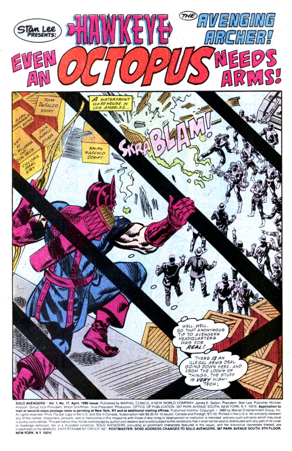 Read online Solo Avengers comic -  Issue #17 - 2