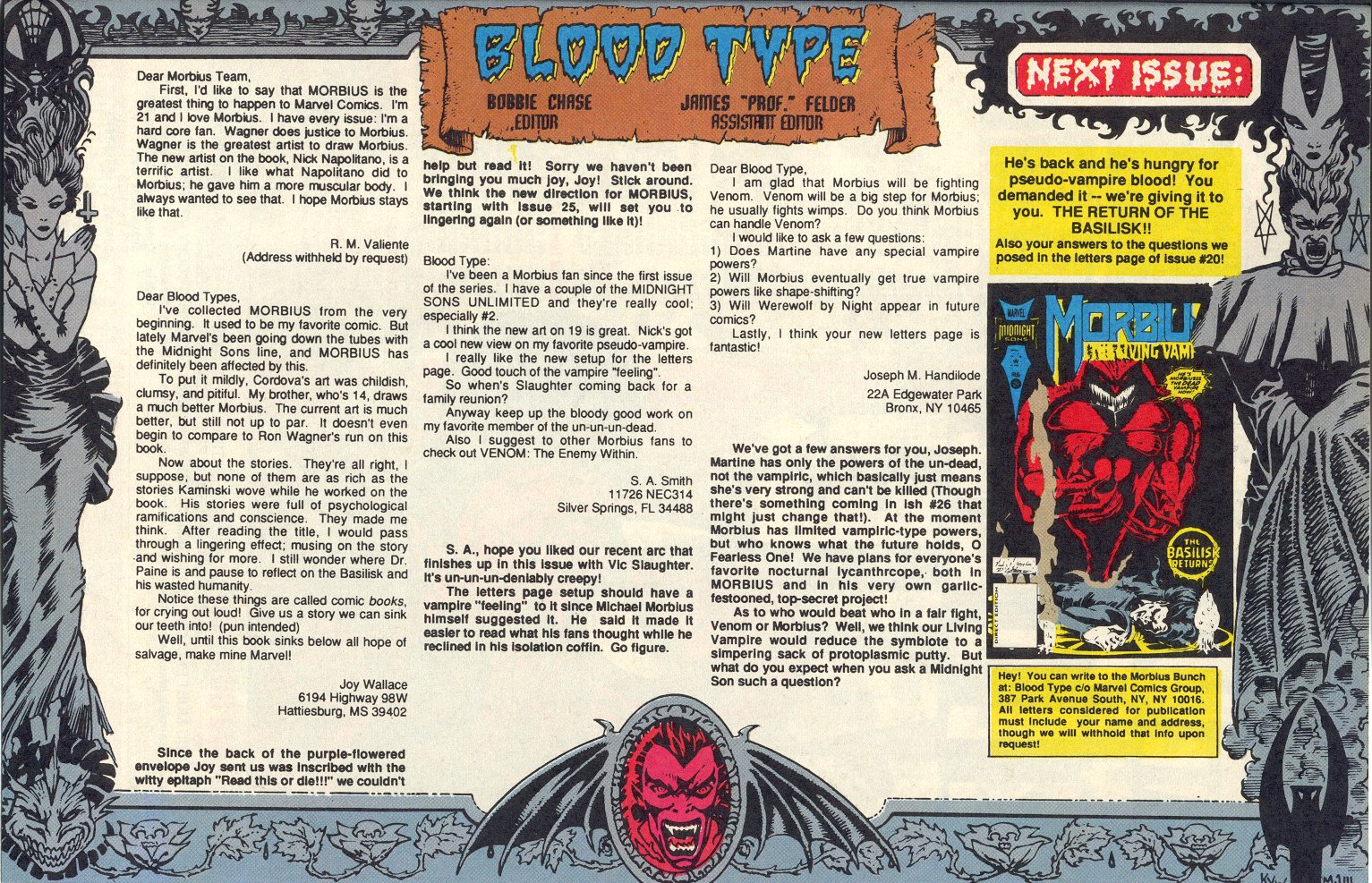 Read online Morbius: The Living Vampire (1992) comic -  Issue #23 - 25