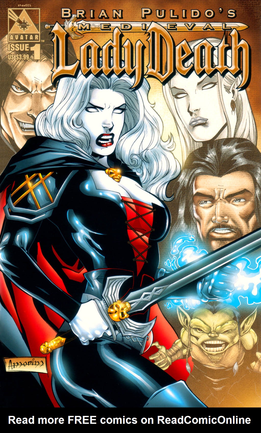 Read online Brian Pulido's Medieval Lady Death comic -  Issue #1 - 1