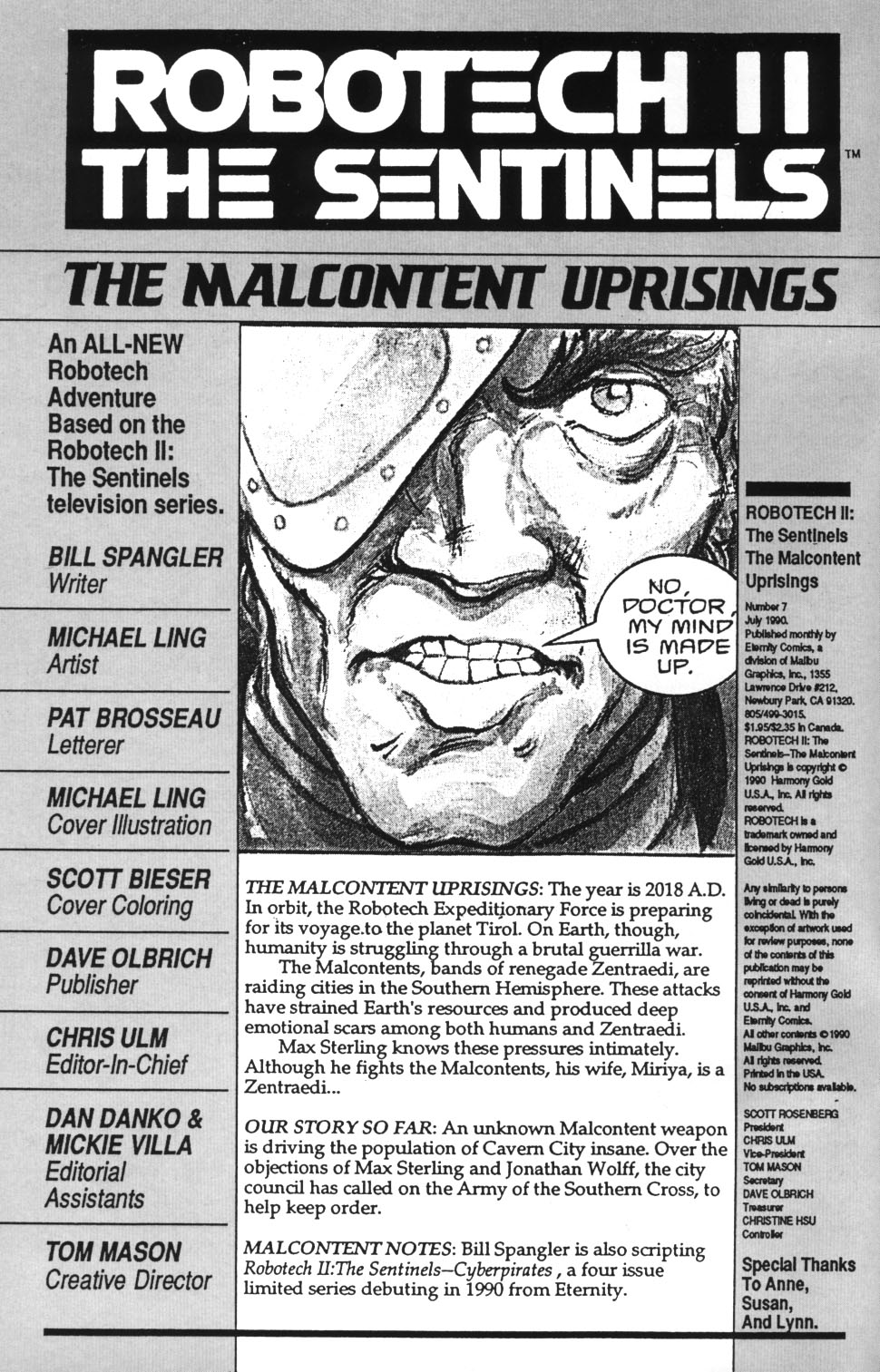 Read online Robotech II: The Sentinels - The Malcontent Uprisings comic -  Issue #7 - 2