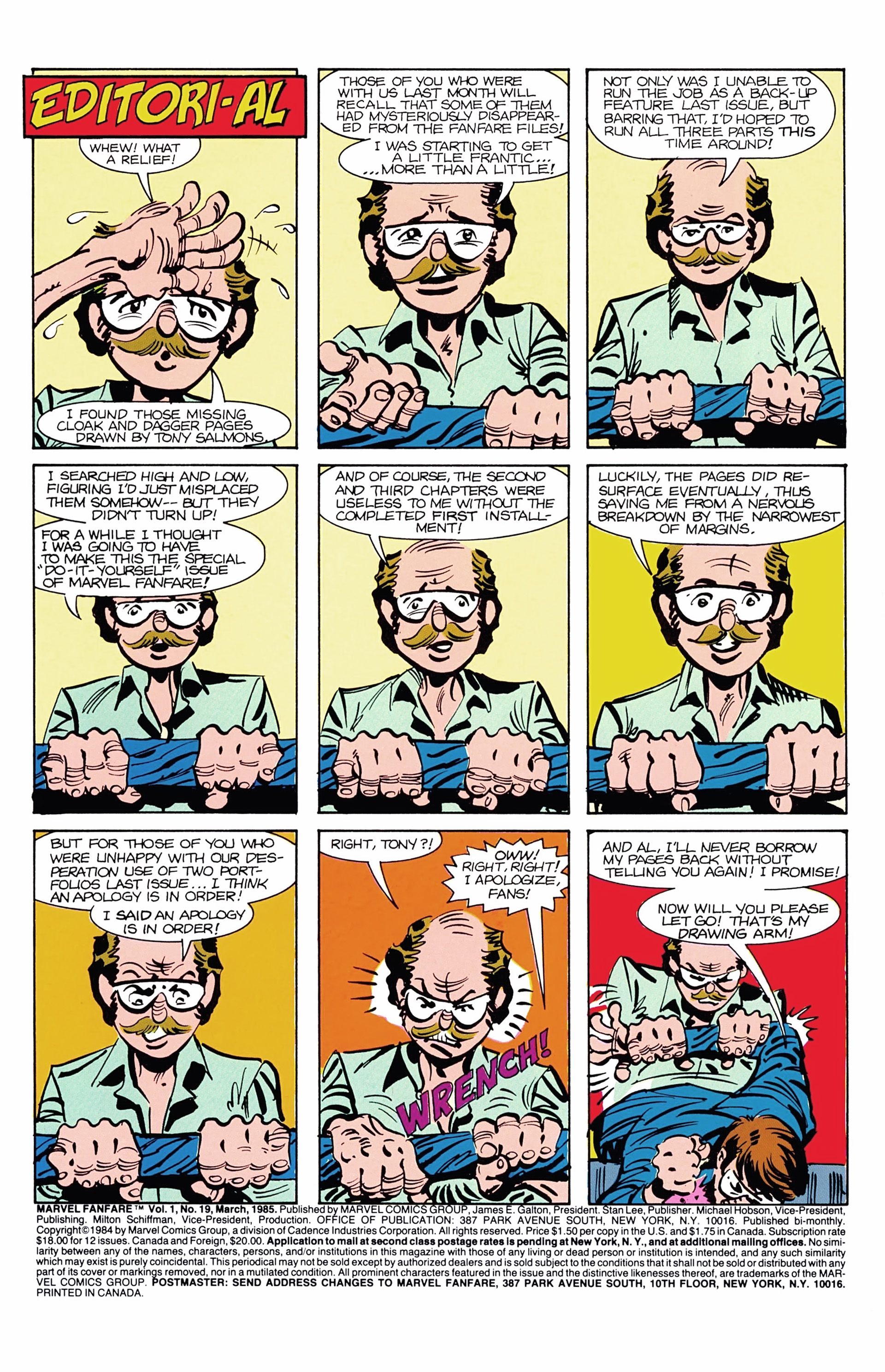 Read online Marvel Fanfare (1982) comic -  Issue #19 - 2