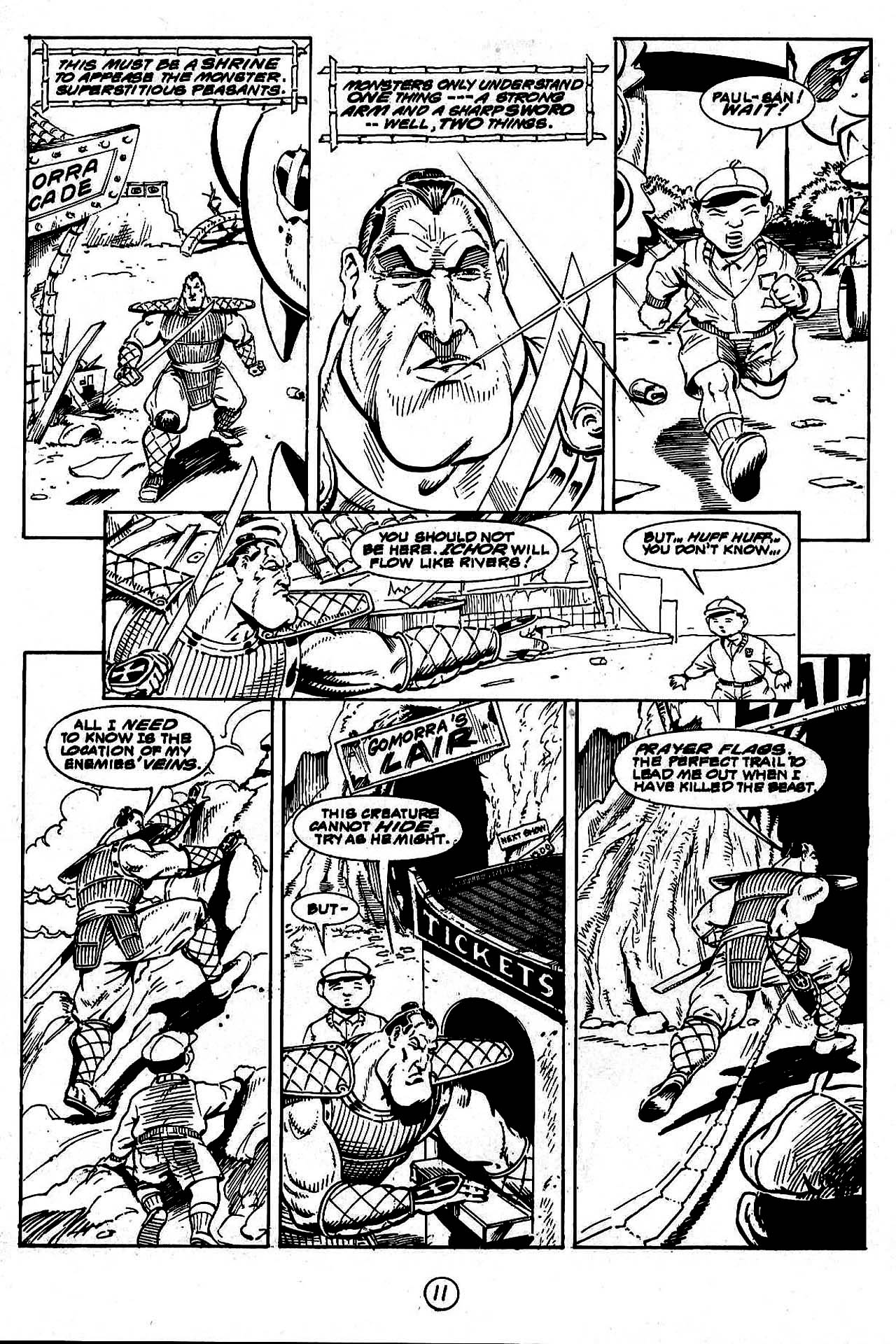 Read online Paul the Samurai (1992) comic -  Issue #7 - 12