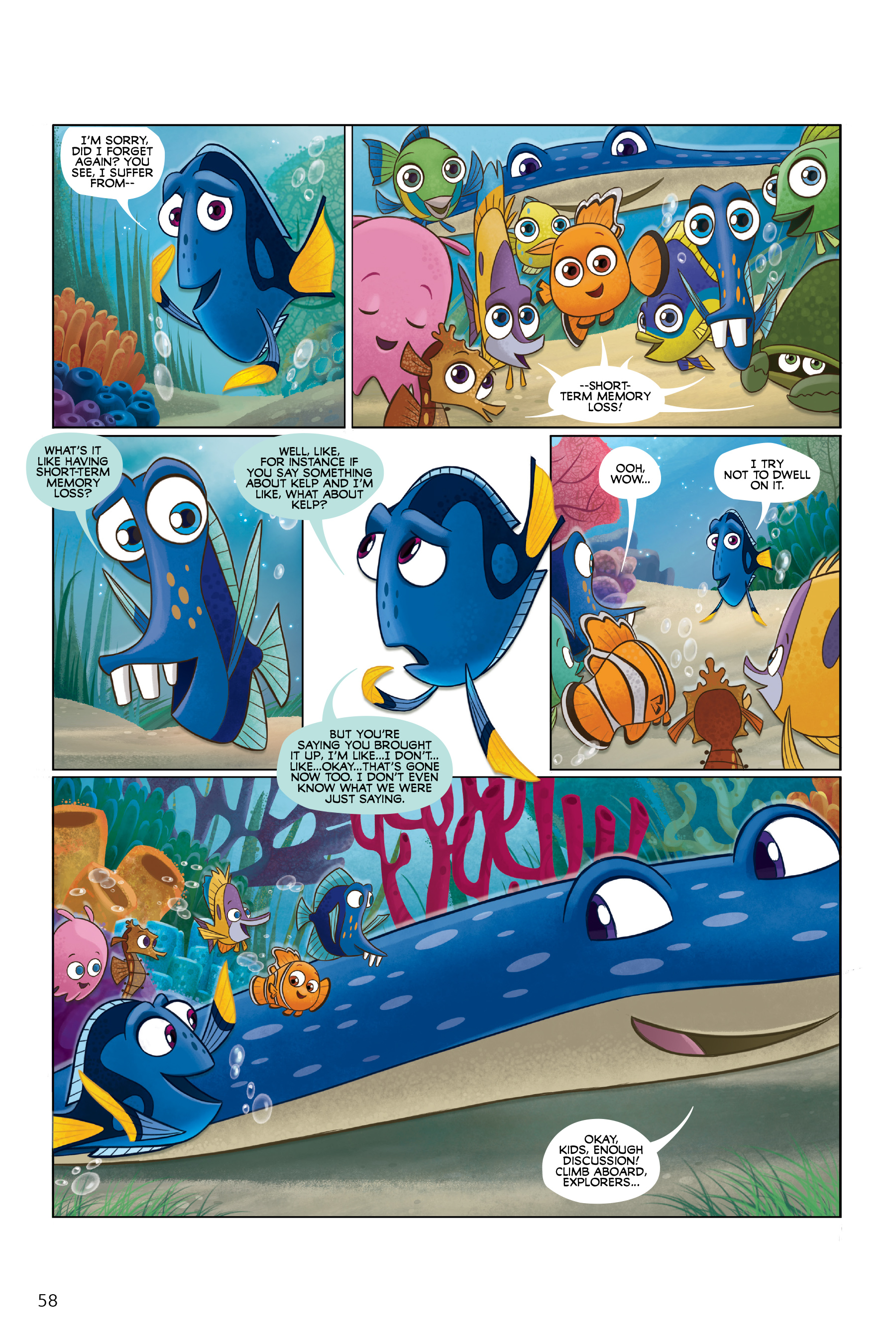 Read online Disney/PIXAR Finding Nemo and Finding Dory: The Story of the Movies in Comics comic -  Issue # TPB - 58