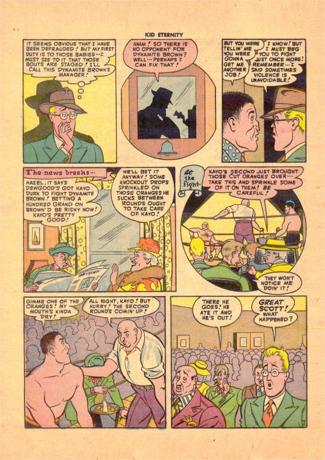 Read online Kid Eternity (1946) comic -  Issue #8 - 32