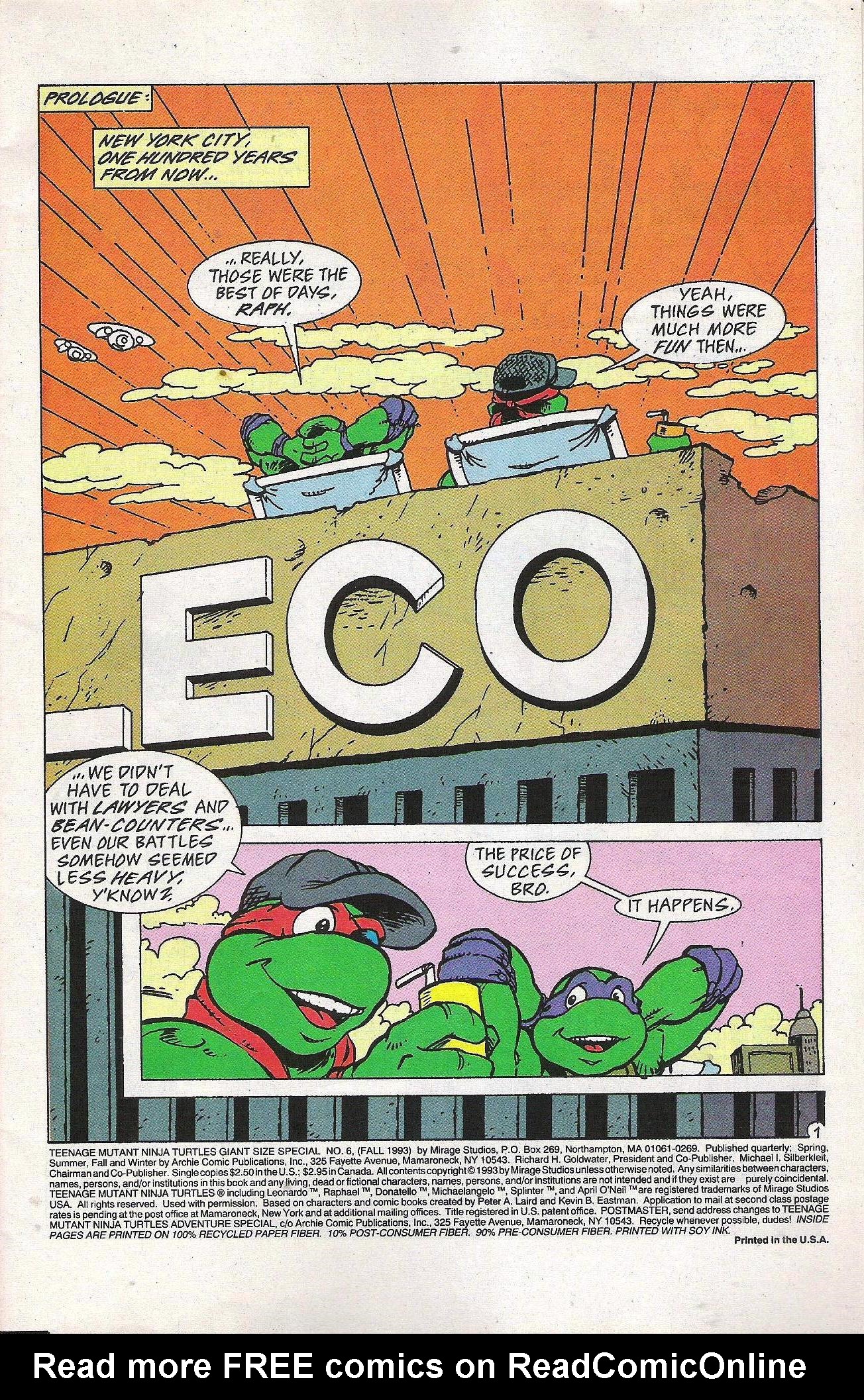 Read online Teenage Mutant Ninja Turtles Adventures (1989) comic -  Issue # _Special 6 - 2