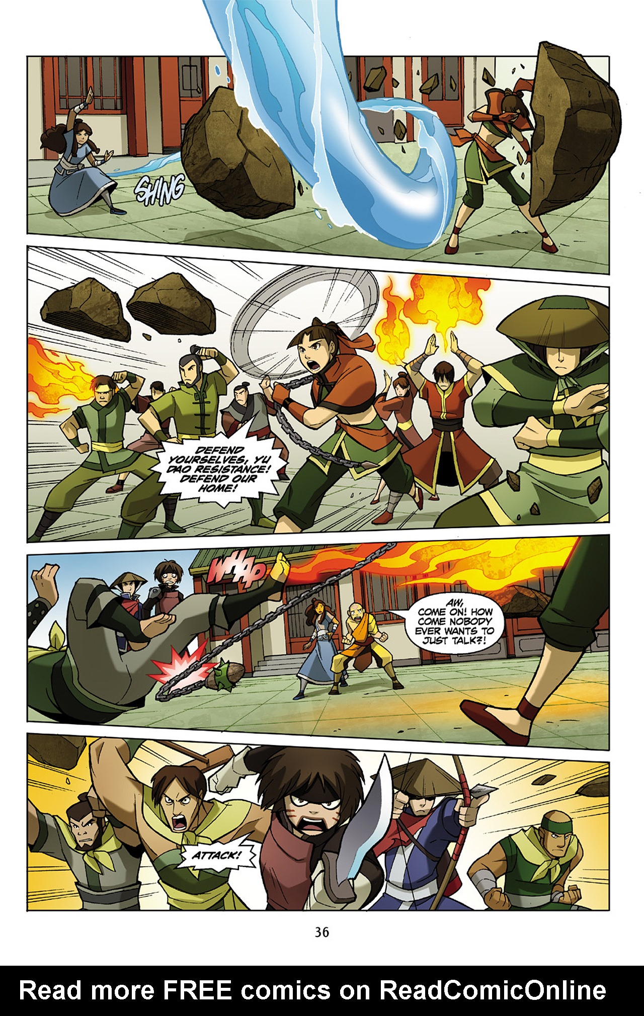 Read online Nickelodeon Avatar: The Last Airbender - The Promise comic -  Issue # Part 3 - 37