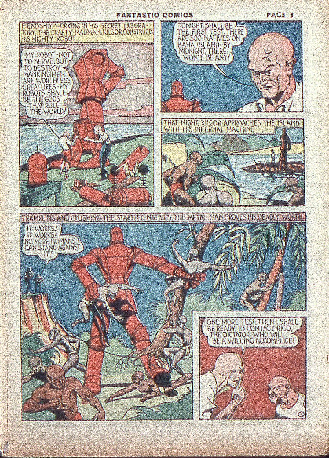 Read online Fantastic Comics comic -  Issue #4 - 5