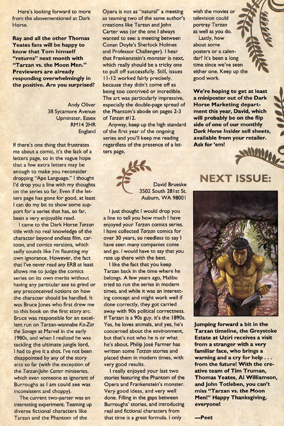 Read online Tarzan (1996) comic -  Issue #16 - 32