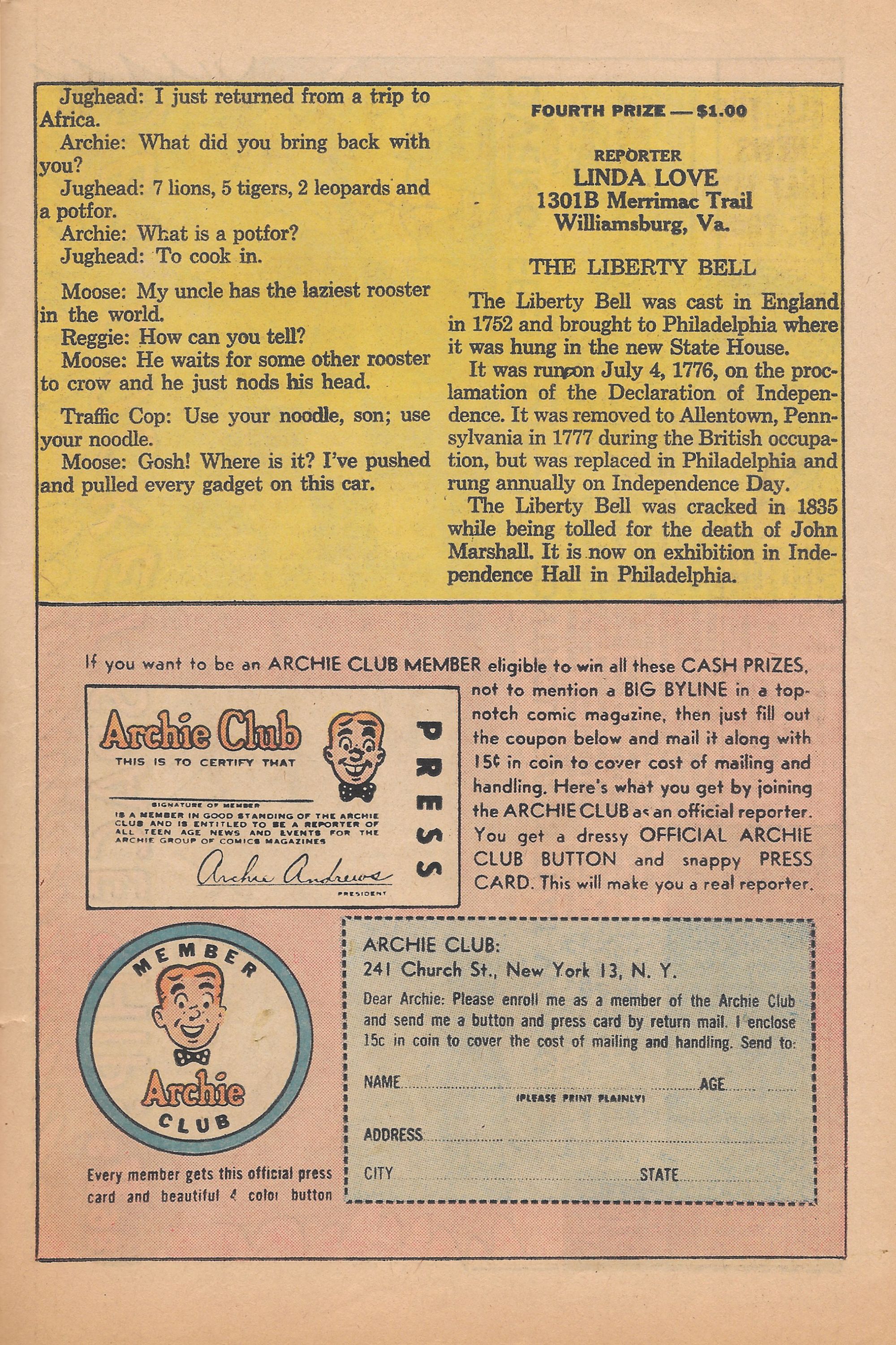 Read online Archie's Joke Book Magazine comic -  Issue #84 - 27