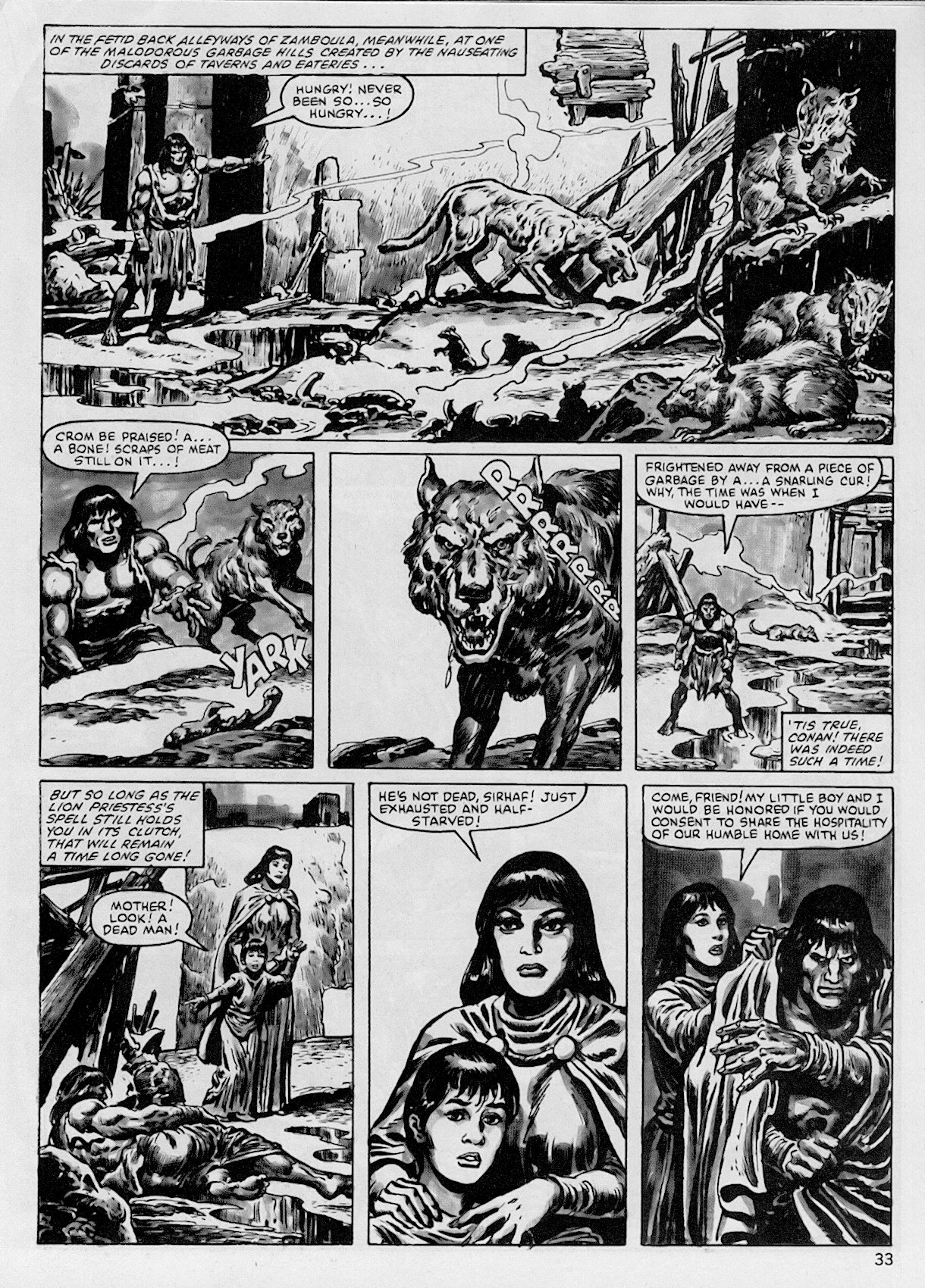 Read online The Savage Sword Of Conan comic -  Issue #102 - 33