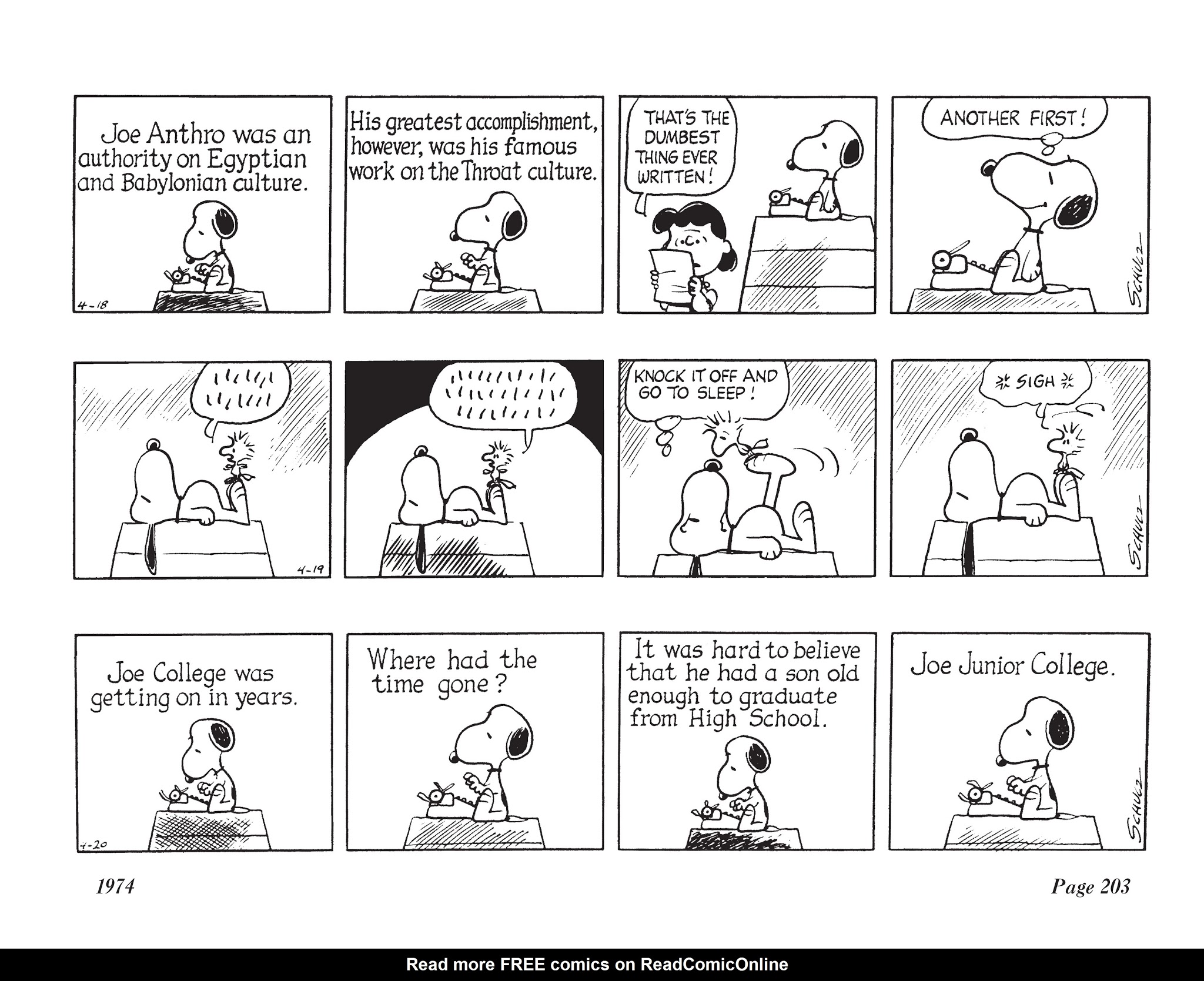 Read online The Complete Peanuts comic -  Issue # TPB 12 - 217